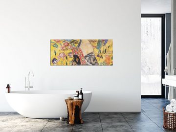 Pixxprint Glasbild Wassily Kandinsky - Im Blau, Wassily Kandinsky - Im Blau (1 St), Glasbild aus Echtglas, inkl. Aufhängungen und Abstandshalter