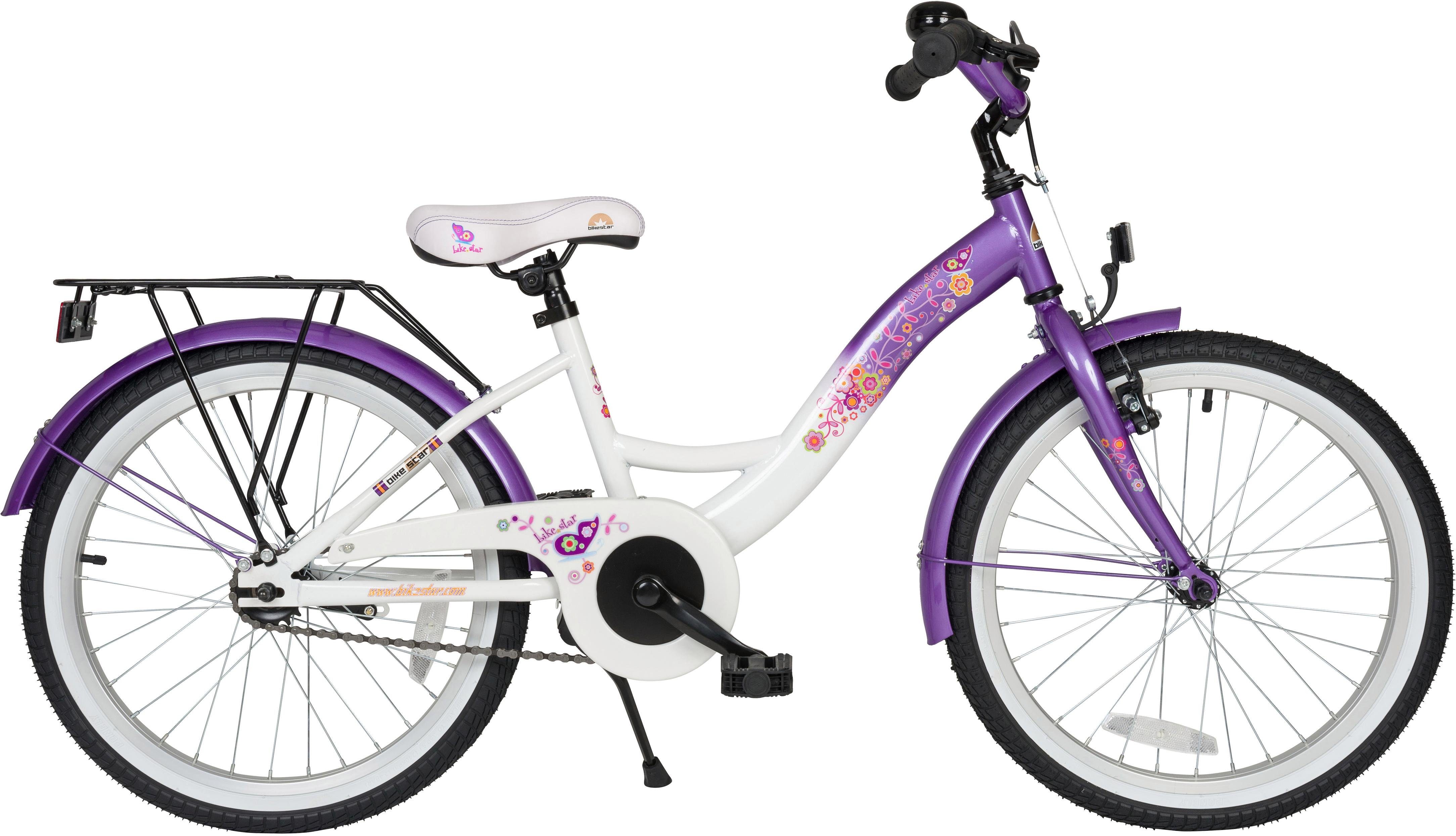 Bikestar Jugendfahrrad Classic, 1 Gang, für Damen
