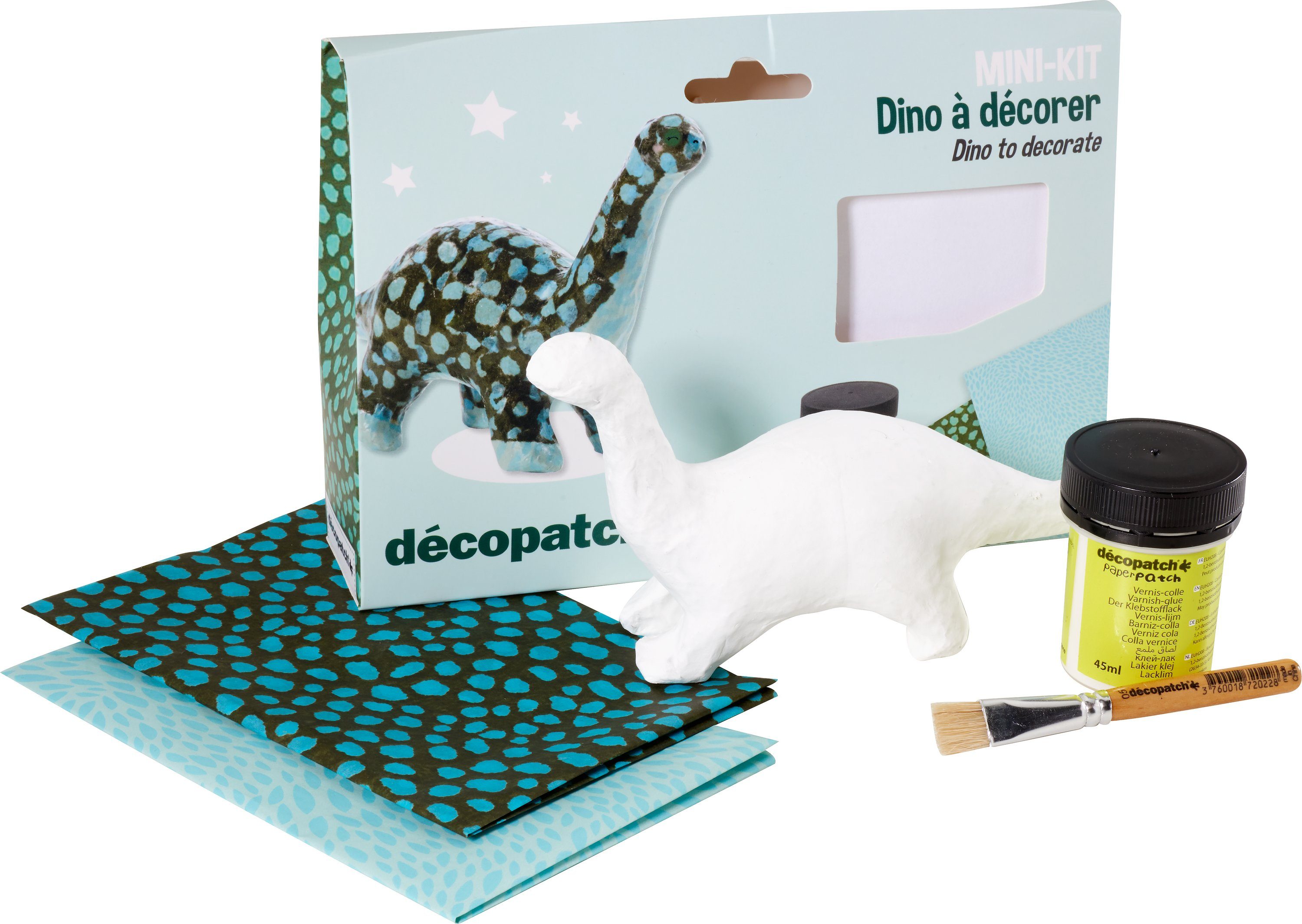 décopatch Kreativset Mini Dino, (5-tlg), 5 Teile