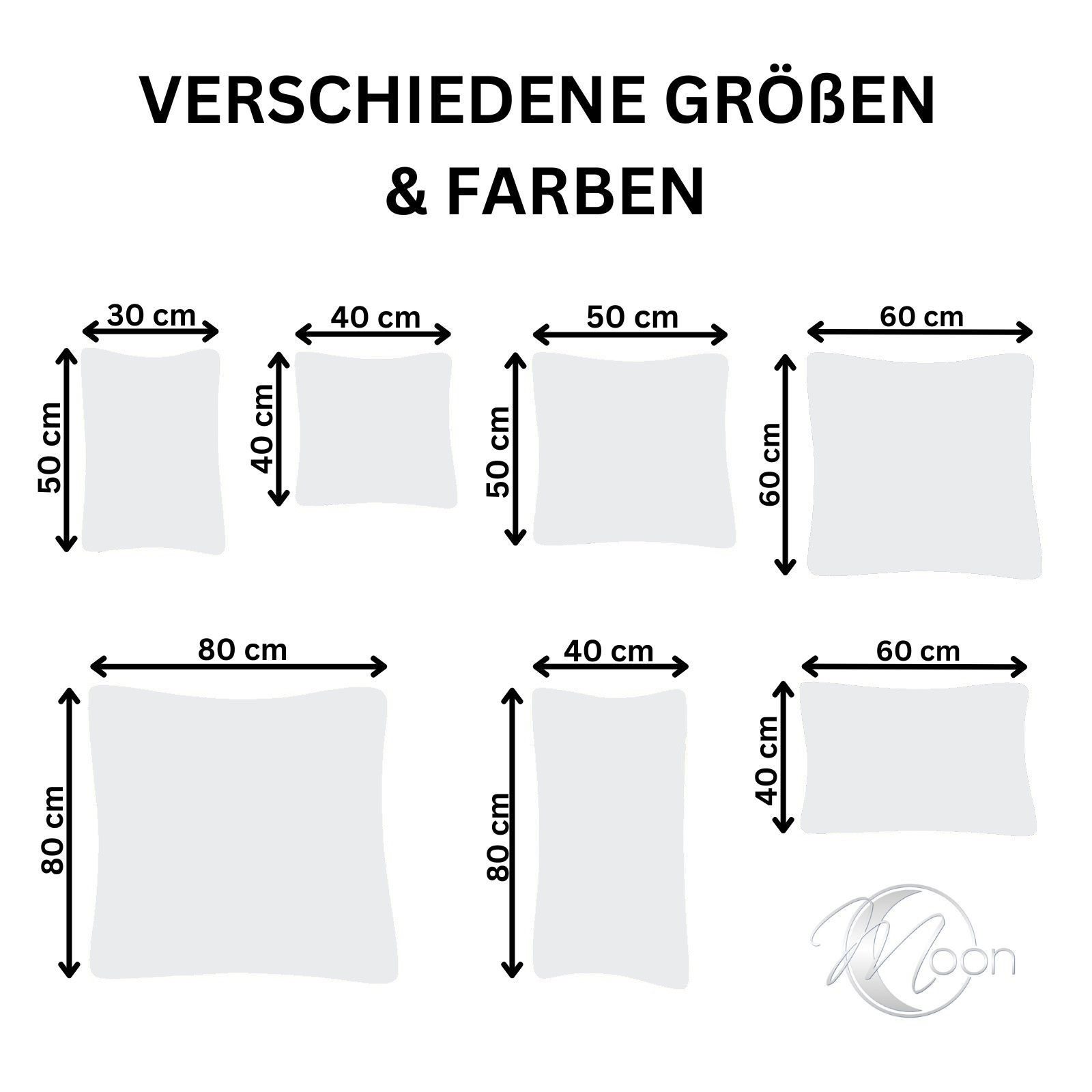 MOON Heimtextilien Kissenbezug / Seitenschläferkissenbezug 2er Pack MOON-Luxury Linon 100% Baumwolle, Linon – Bild 3 von 5