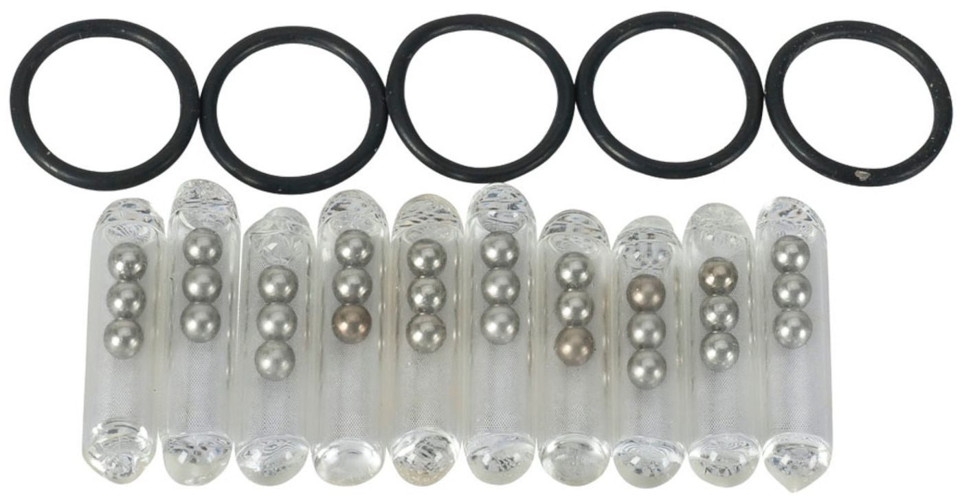 Kunstköder Uni Cat Glass Rattle Kit - 10 Köderrasseln