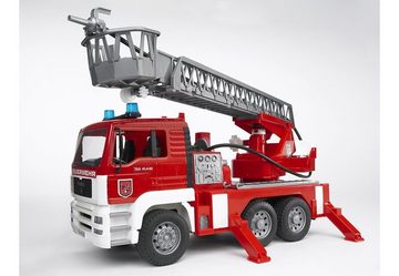 Bruder® Spielzeug-Feuerwehr MAN Feuerwehrauto mit Drehleiter und Wasserpumpe, mit Licht & Sound