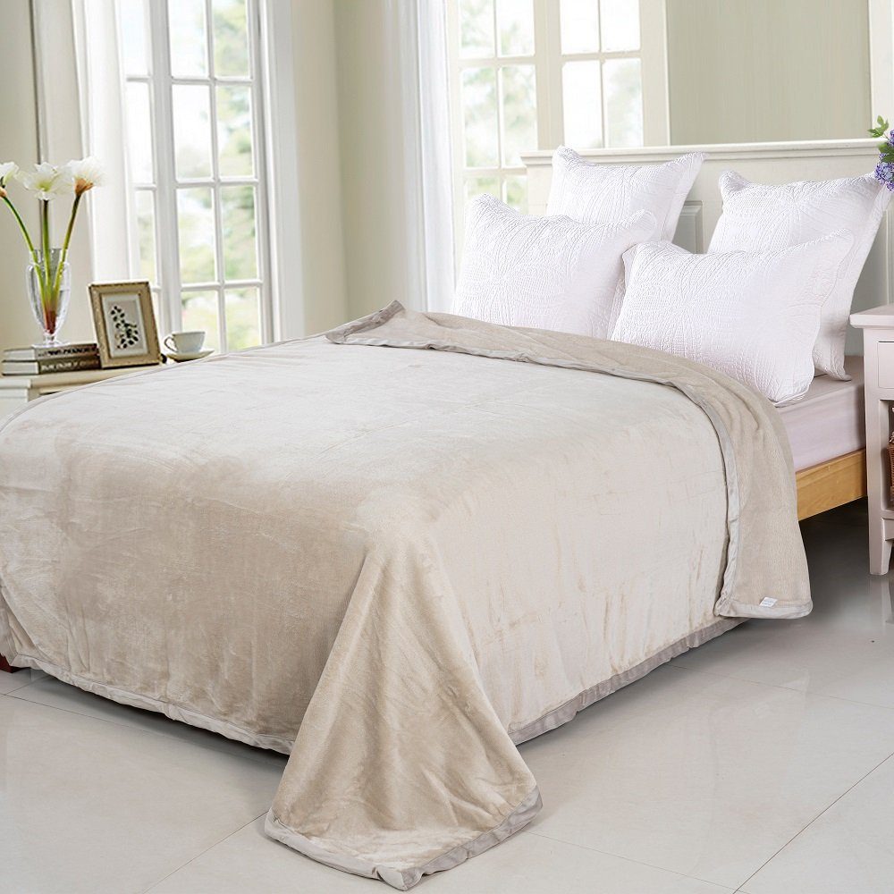 Wolldecke / 150x200cm / Kuscheldecke / Schlafdecke / Uni, Brilliant, Kusche günstig online kaufen