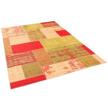 Designteppich Luxus Vintage Designer Teppich Primus Patchwork, Pergamon, Rechteckig, Höhe: 7 mm