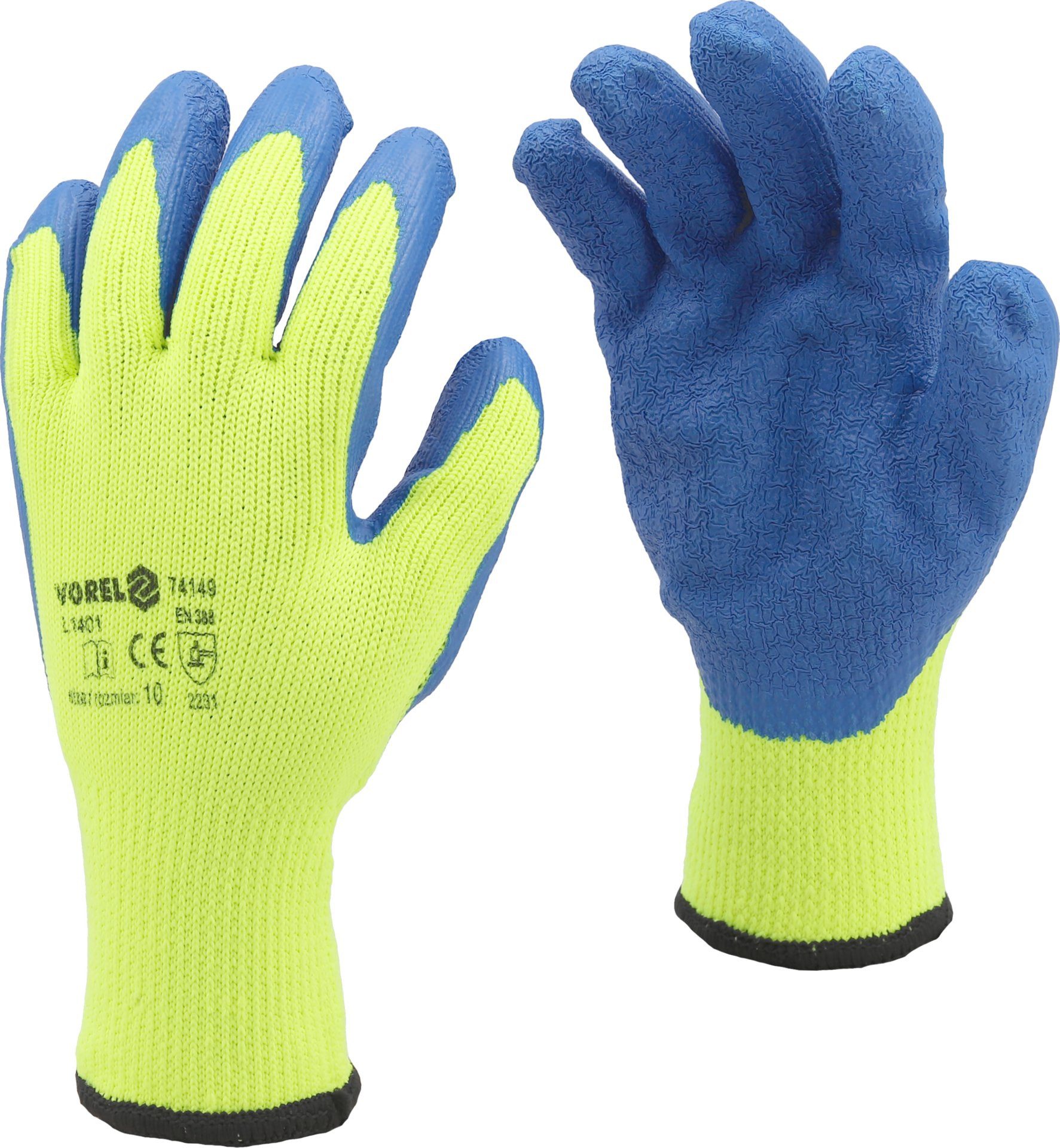 TRIZERATOP Arbeitshandschuhe Arbeitshandschuhe, Winterhandschuhe, Polyester, Latex, Acryl Gr. 10/XL (Arbeitshandschuhe, Winterhandschuhe, Polyester, Latex, Acryl Gr. 10/XL) Markenqualität