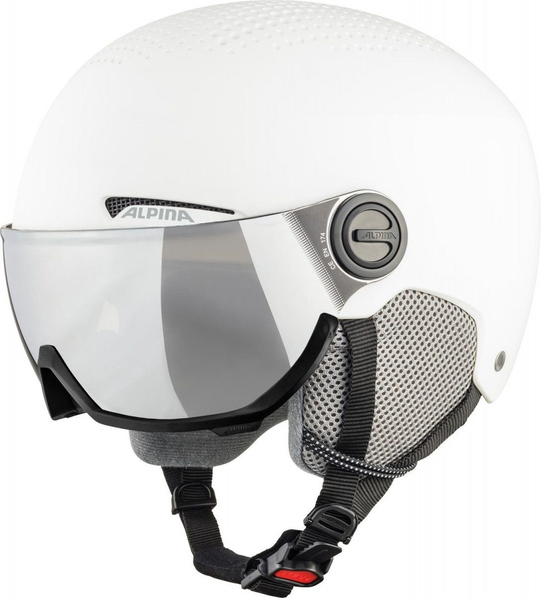 Alpina Sports Skihelm Alpina Arber Visor Q-Lite Skihelm Snowboardhelm white matt A9228