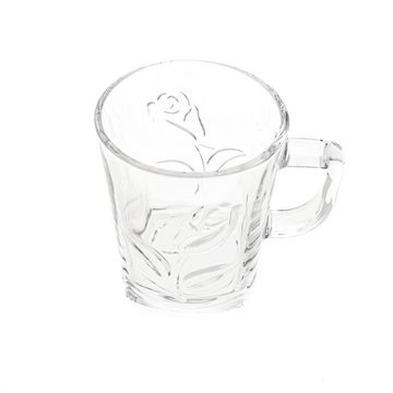 Almina Teeglas 6er Set Teegläser Wassergläser-Set aus Glas transparent