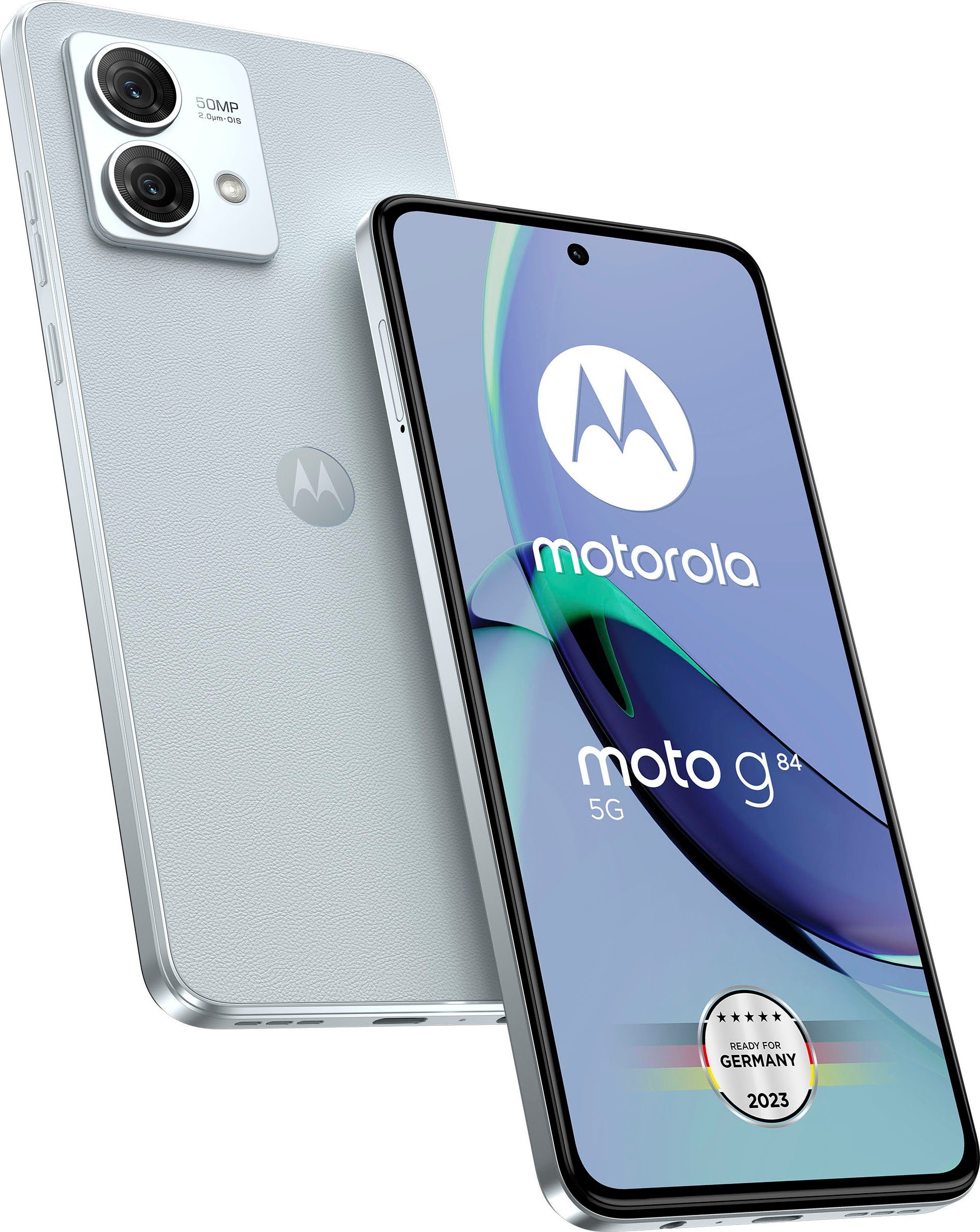 Motorola g84 Smartphone (16,64 cm/6,55 Zoll, 50 MP Kamera) Glacier Blau