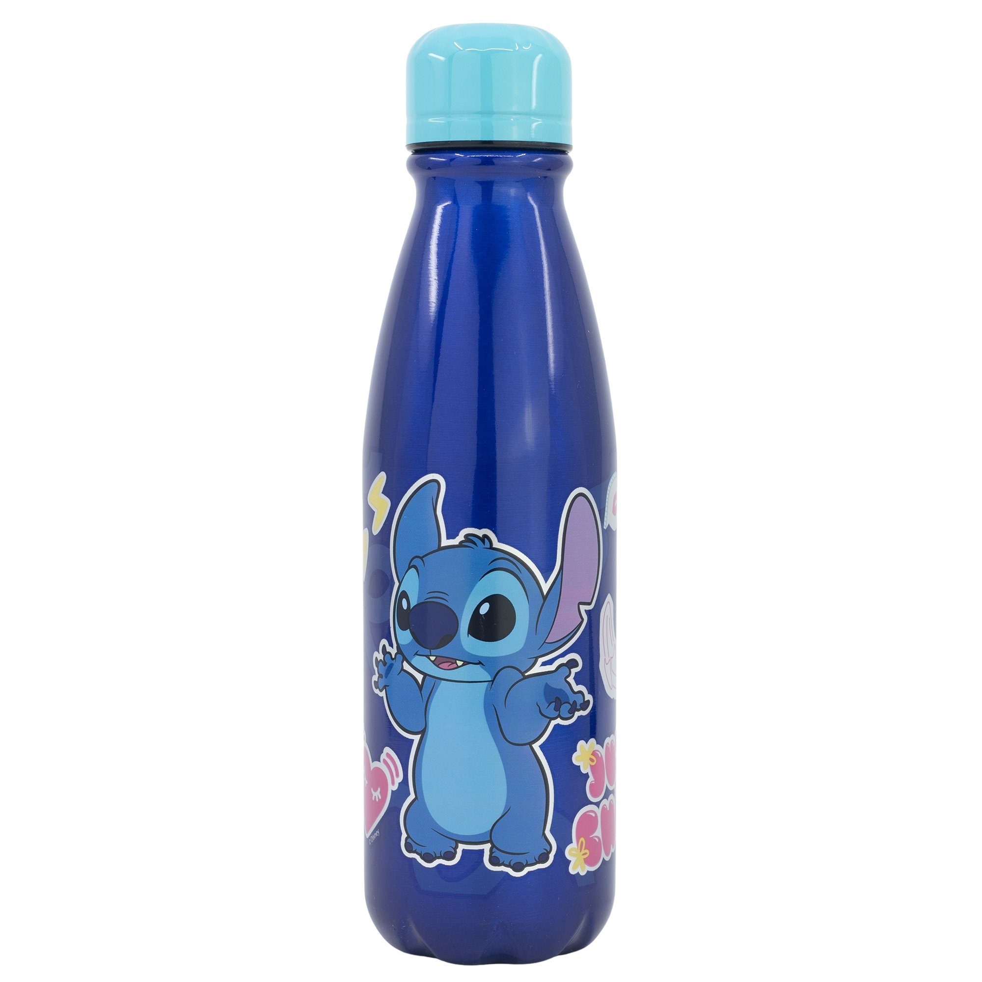 Disney Trinkflasche Disney Stitch Kinder Aluminium Wasserflasche, Flasche 600 ml
