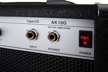 Soundking AK10G Gitarrenverstärker Verstärker (Anzahl Kanäle: 2 (Clean und Verzerrt), 30 W, Gitarrencombo - Regler: Drive, Level, Treble, Bass)