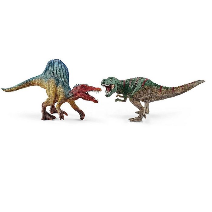 Schleich® Tierfigur 41455 Spinosaurus und T-Rex klein