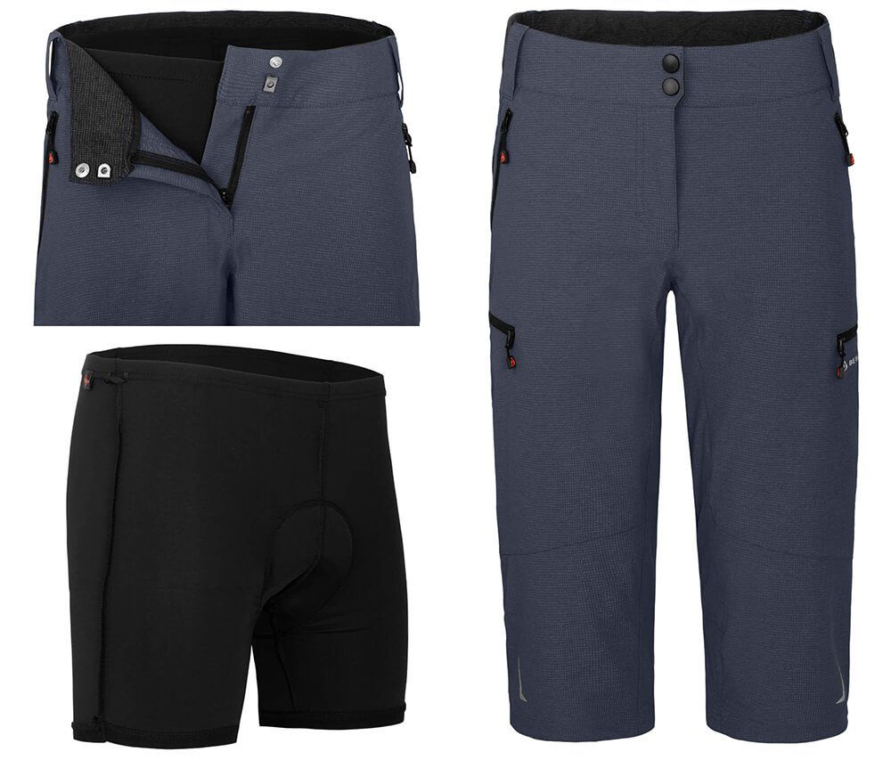 Gregster Damen Fahrradhose Set Bienke - Funktionsshirt & Shorts