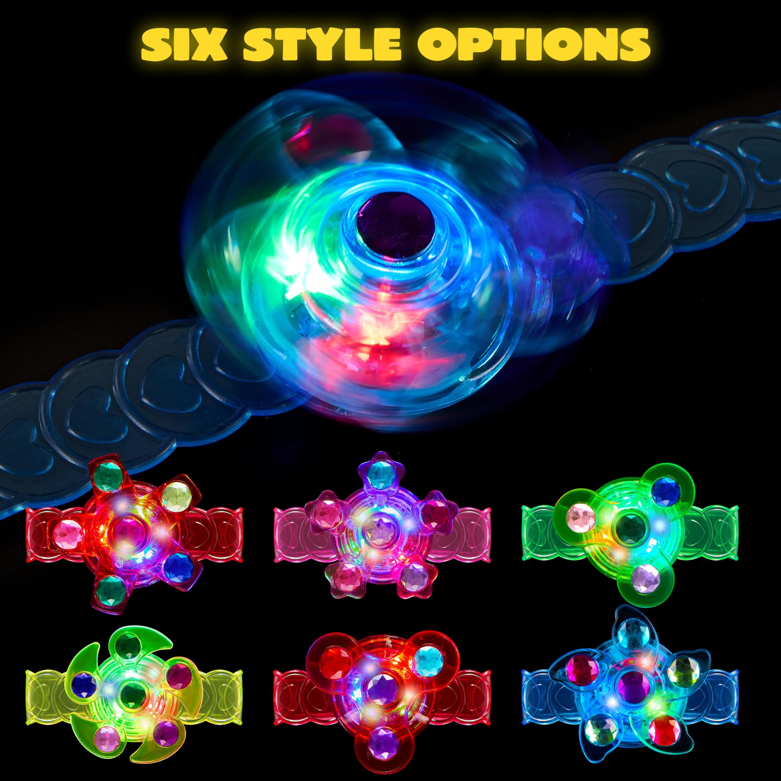 JOYIN Armband JOYIN 24er LED-Fidget-Spinner-Armbänder, leuchten im Dunkeln (24-tlg)