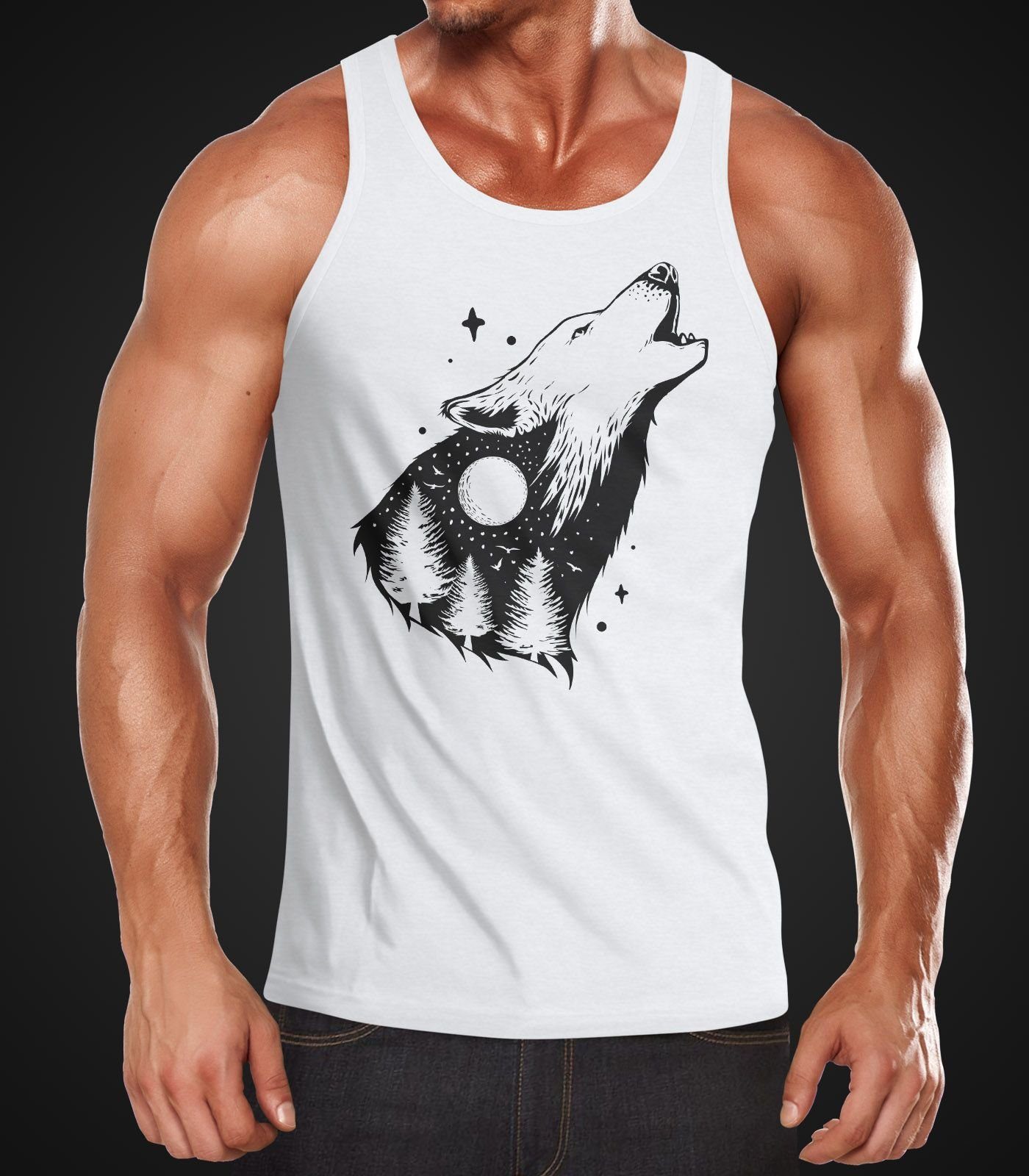 Neverless Tanktop Herren Tank-Top Bär Grizzly günstig online kaufen