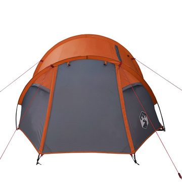 vidaXL Vorzelt Campingzelt 2 Personen Grau und Orange Wasserfest, (1 tlg)