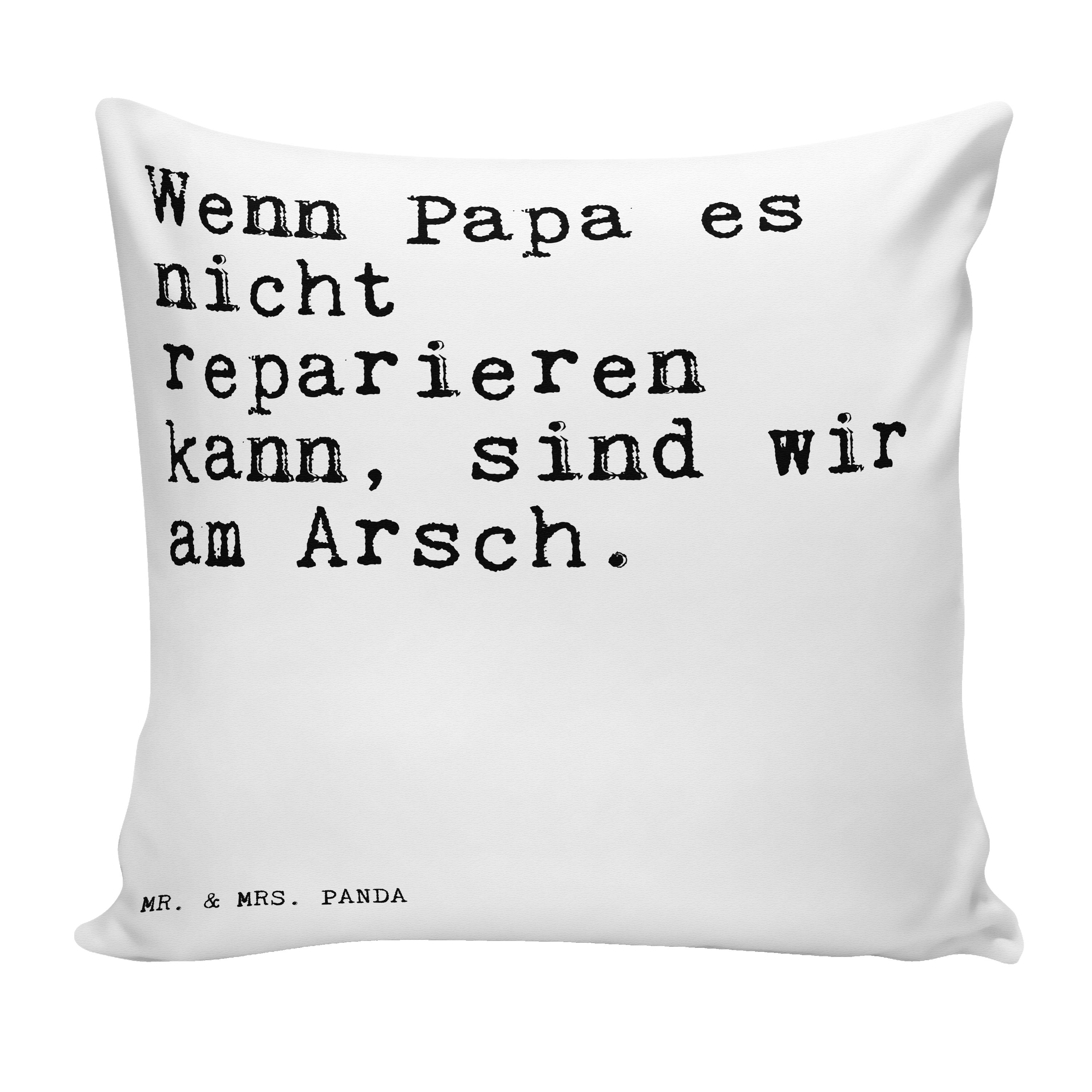 Mr. & Mrs. Panda Dekokissen »Wenn Papa es nicht... Weiß Lustig