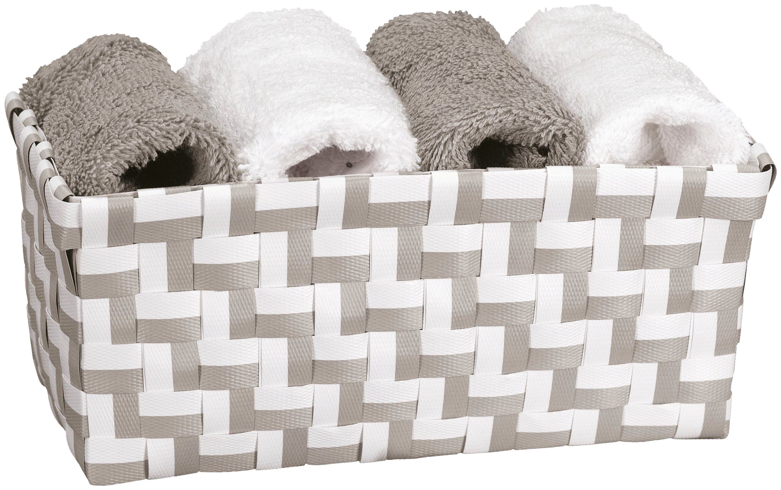 Kleine Wolke Badaccessoire-Set Solas, Set, 4 tlg., 1x Korb + 4x Handtücher 30x30 cm