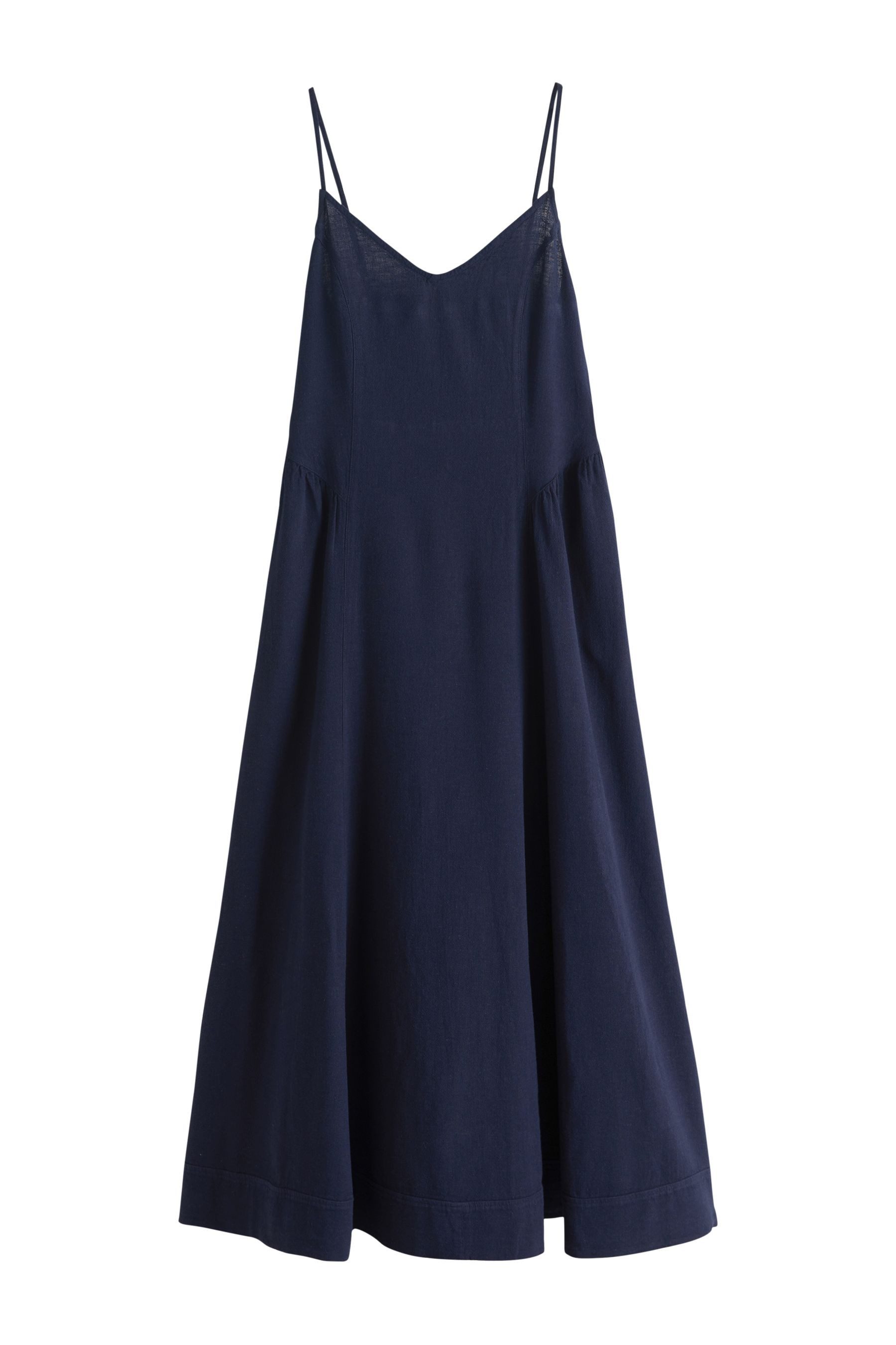 Next Midikleid Midikleid mit Trägern und Leinen (1-tlg)