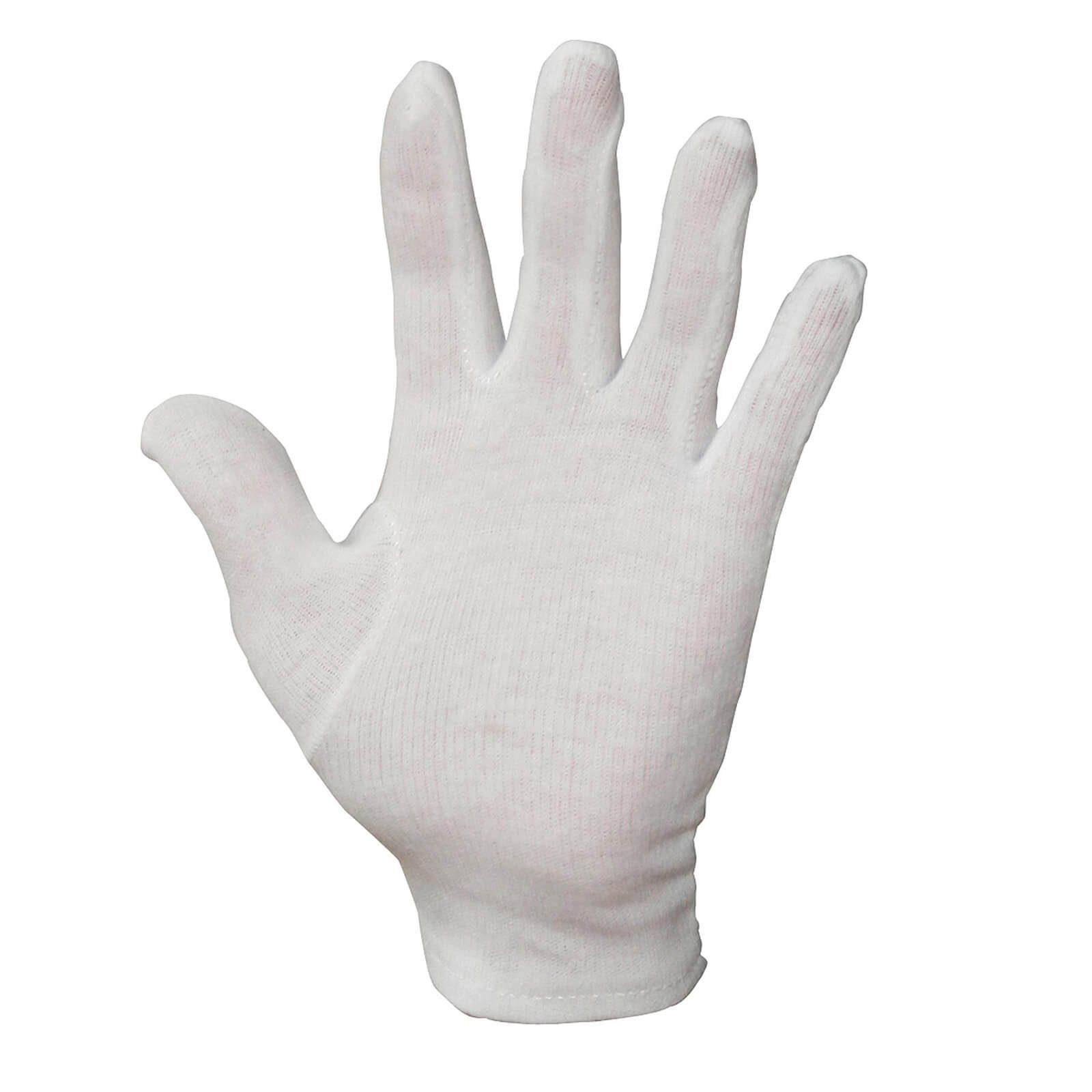 Baumwollhandschuhe 12 (Spar-Set) - Trikot-Handschuhe, NITRAS Baumwoll Unterziehhandschuhe Nitras VPE Paar