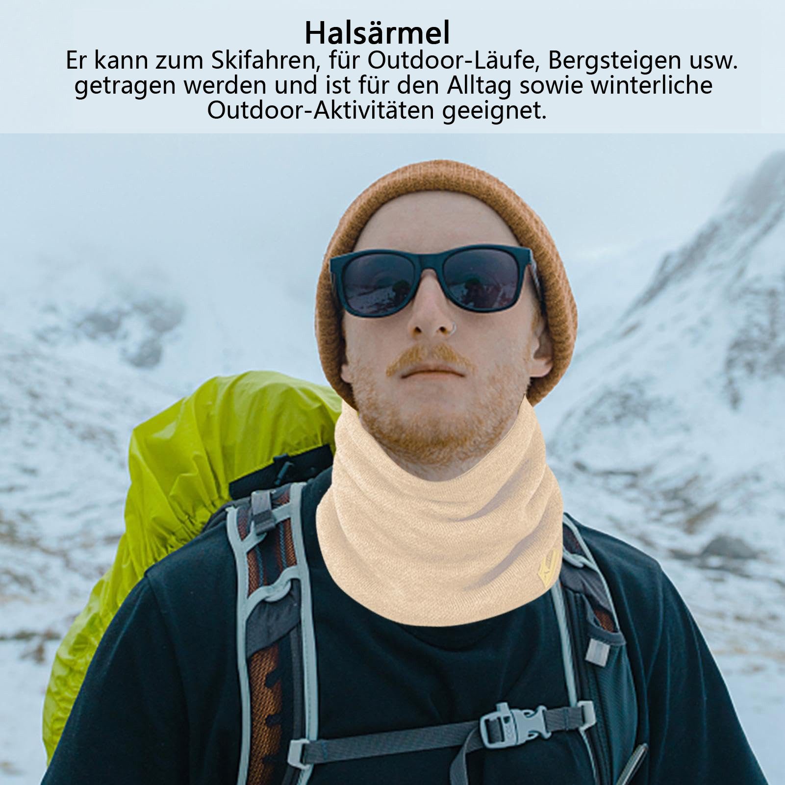 Coonoor Halswärmer Winter Schlauchschal Unisex Ski, Fleece Schlauchschal Halstuch