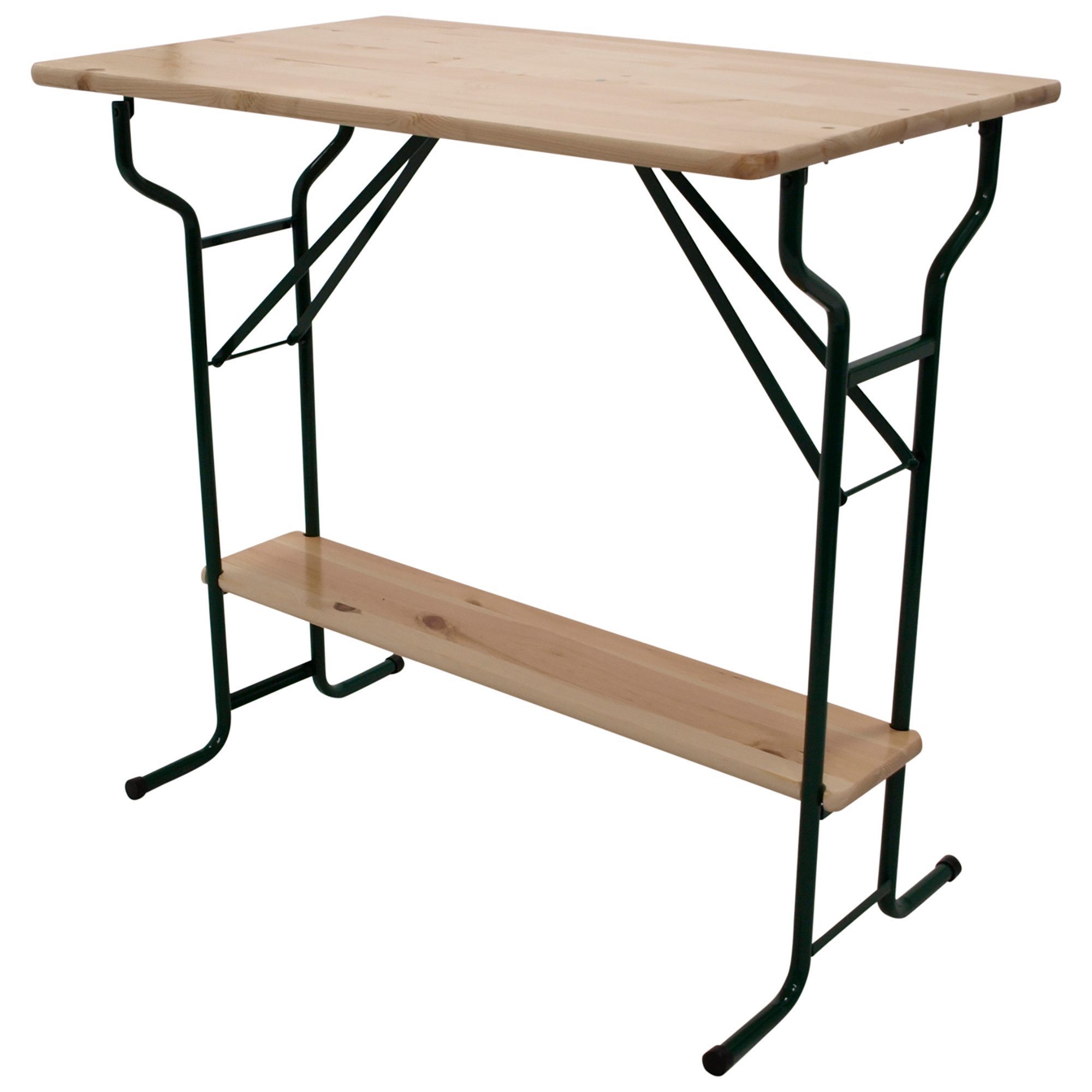 TPFGarden Stehtisch MINO (Klappbarer Garten- und Stehtisch, 1-St., Bistrotisch aus Metall + Holz lackiert), Bartisch 113 cm mit stabiler Fußstütze