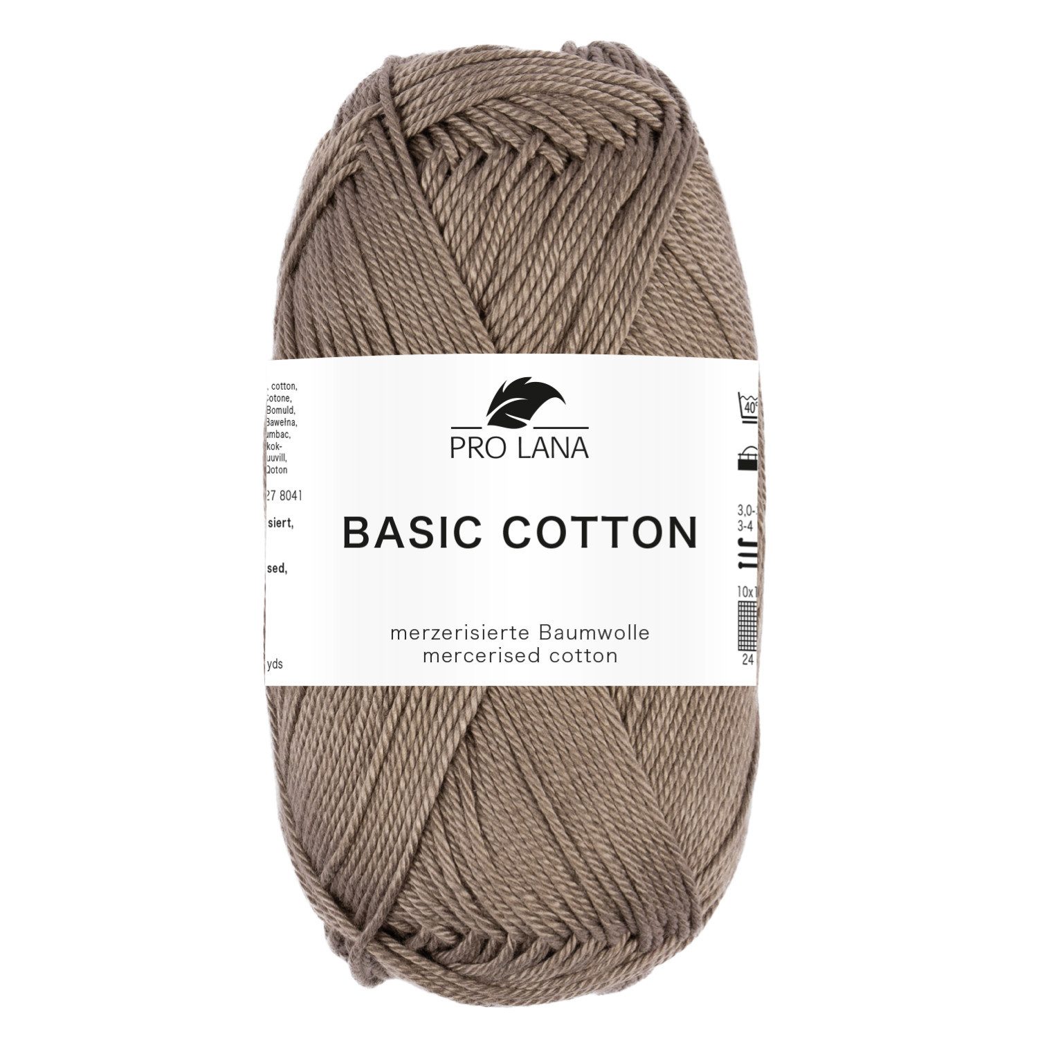Pro Lana Pro Lana BASIC COTTON Baumwollgarn 50 g Häkelwolle, 125 m (Perfektes Baumwoll-Garn für leichte Pullover, Mützen und Accessoires), 50 g