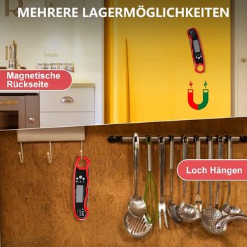 GelldG Grillthermometer Grillthermometer, Thermometer Küche, Digital Fleischthermometer