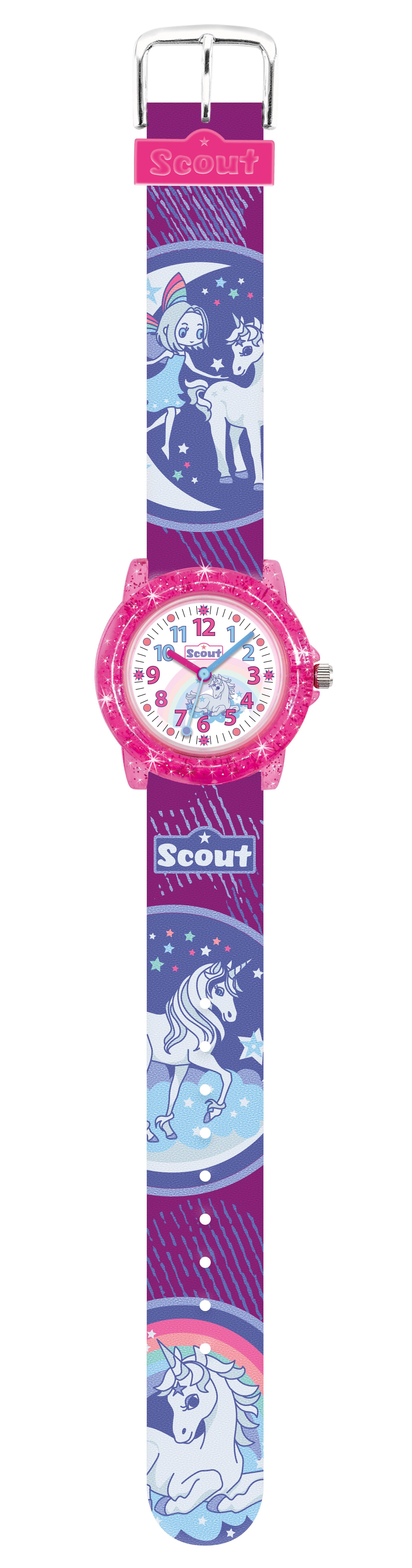 Scout Quarzuhr Crystal Kinder Armbanduhr Einhorn 280305040