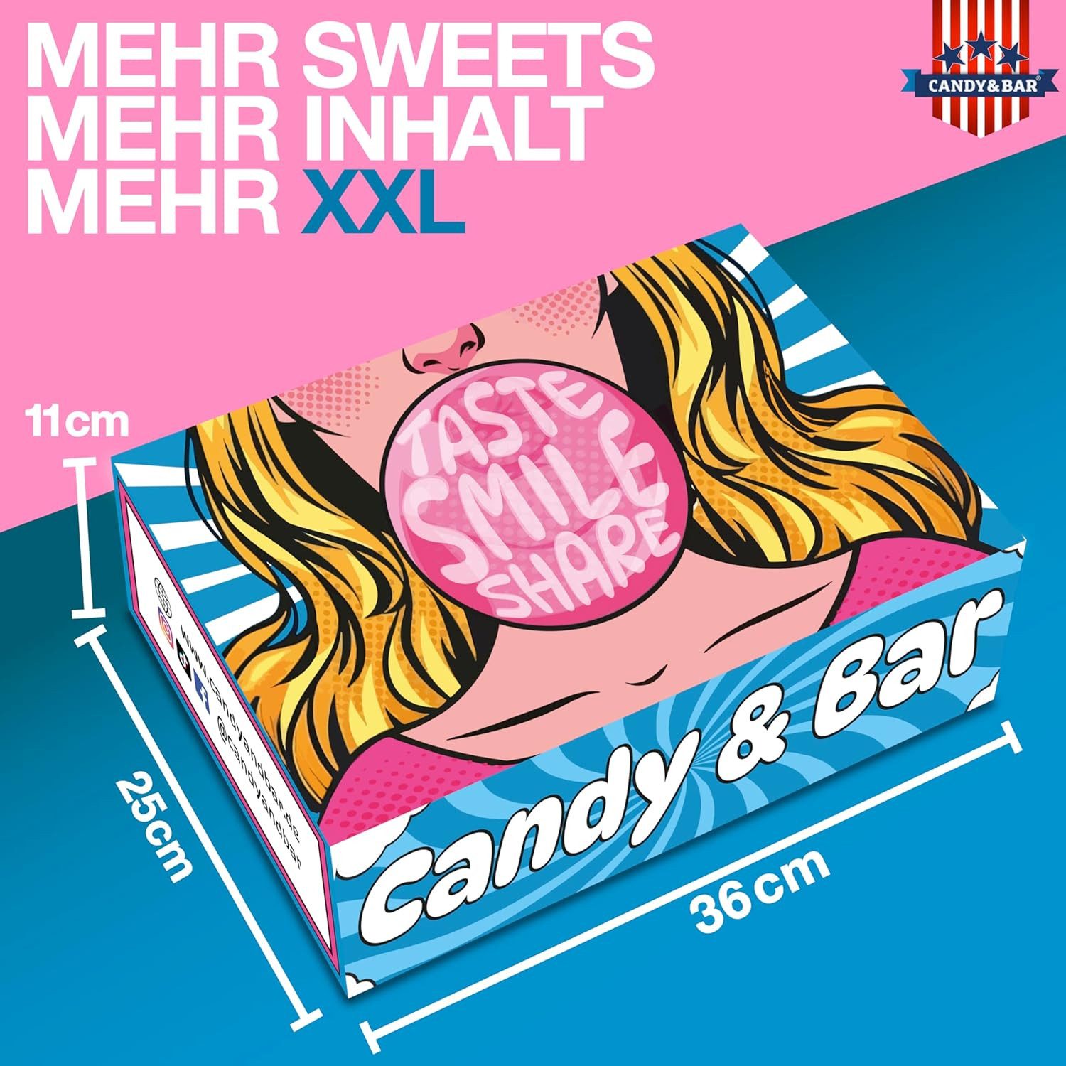 Candy & Bar Süßigkeit Snack Box - Süßigkeiten & Chips