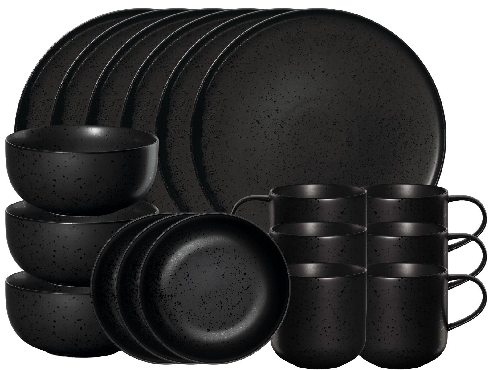 ASA SELECTION Frühstücks-Set Selection COPPA Frühstücksset kuro 18tlg