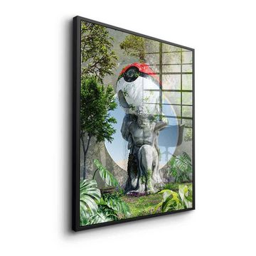 DOTCOMCANVAS® Acrylglasbild Modern Hercules - Acrylglas, Acrylglasbild Modern Hercules Pokeball Gemälde Collage grün
