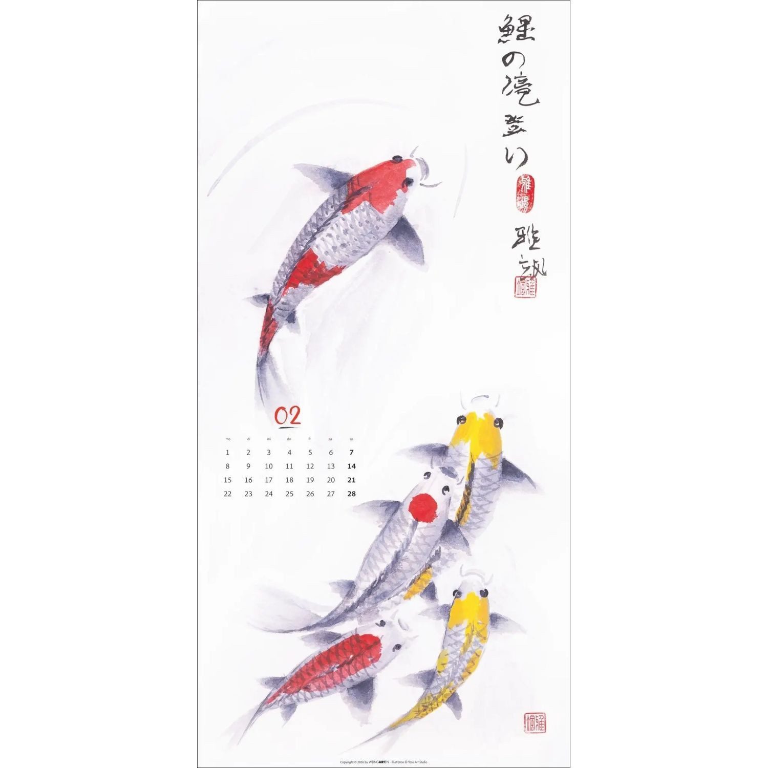 Wandkalender Japan Spirit 2027 - The Art of Sumi-e