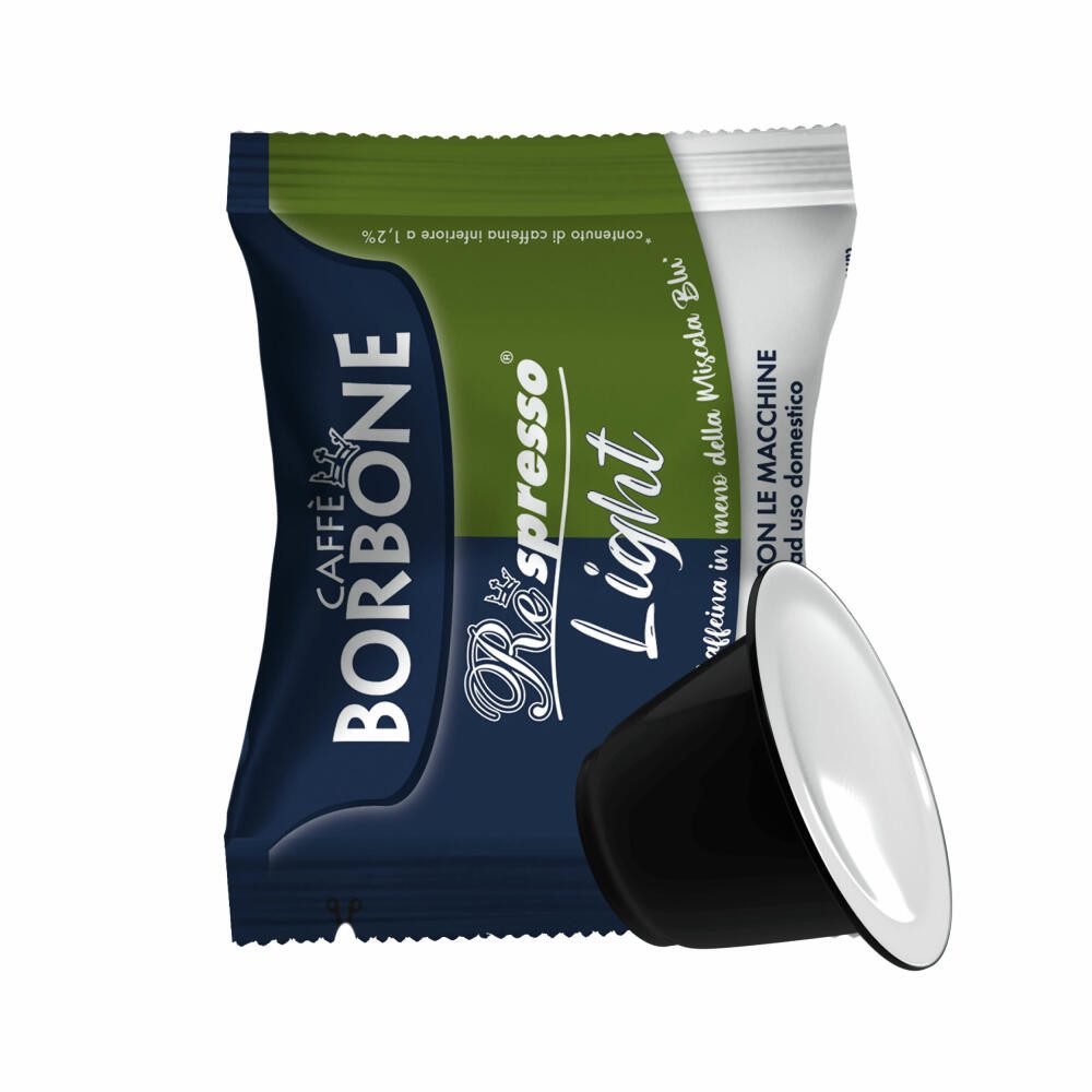 Caffè Borbone Kaffee Respresso Light, 100 Kapseln, Kompatibel mit dem Nespresso-Kapselsystem*