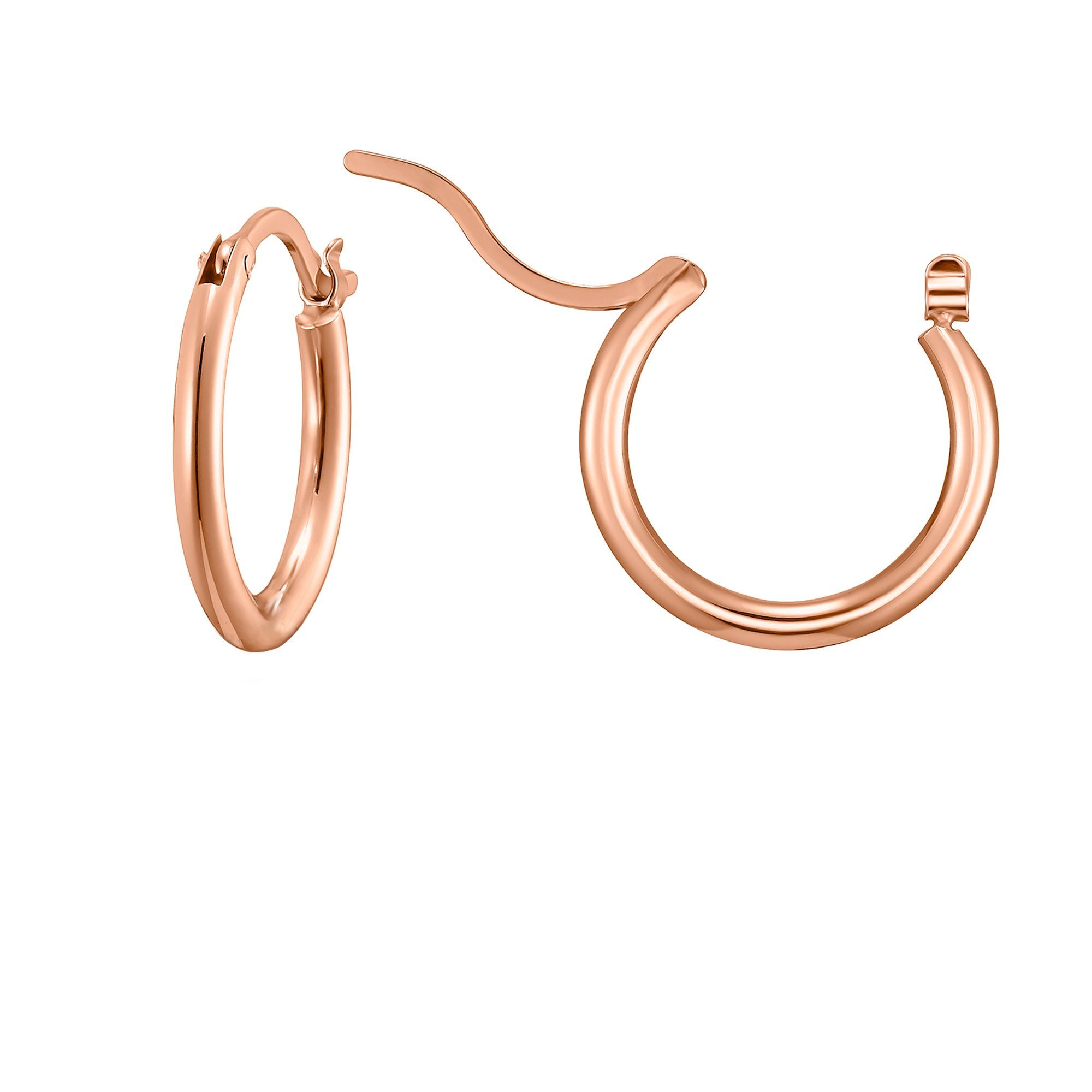 Heideman Paar Ohrstecker Creole rose goldfarben 25mm (Ohrringe, inkl. Gesch günstig online kaufen