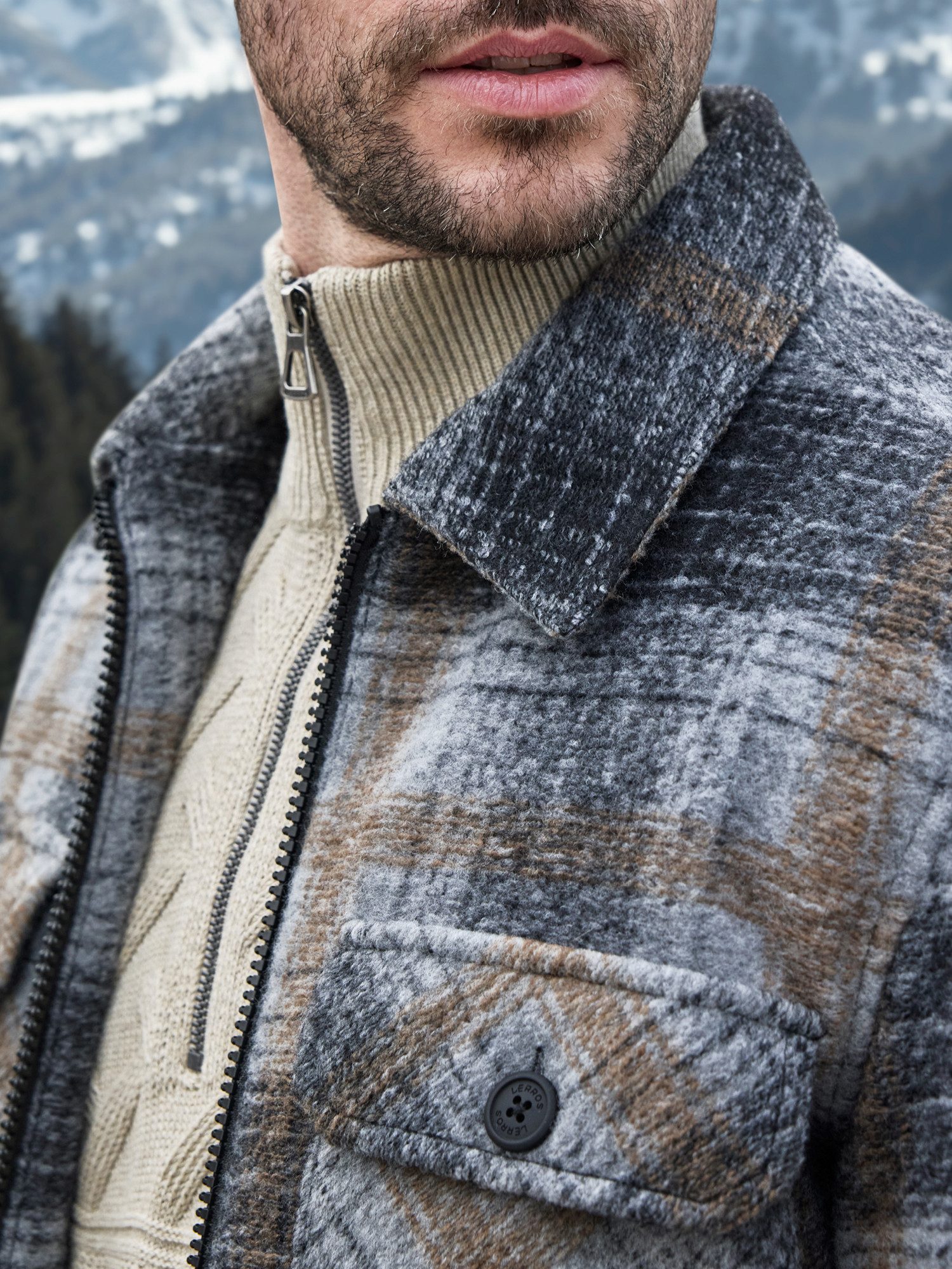 LERROS Outdoorjacke LERROS Karierte Outdoor-Hemdjacke in günstig online kaufen
