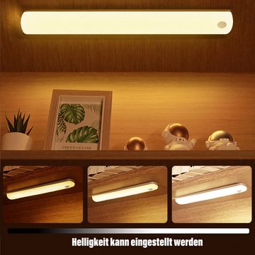 CALIYO LED Unterbauleuchte Schrankleuchte LED Leiste USB Wiederaufladbar mit Bewegungsmelder, LED fest integriert, LED Sensor Light Für Kleiderschrank,Treppe,Kofferraum,RV