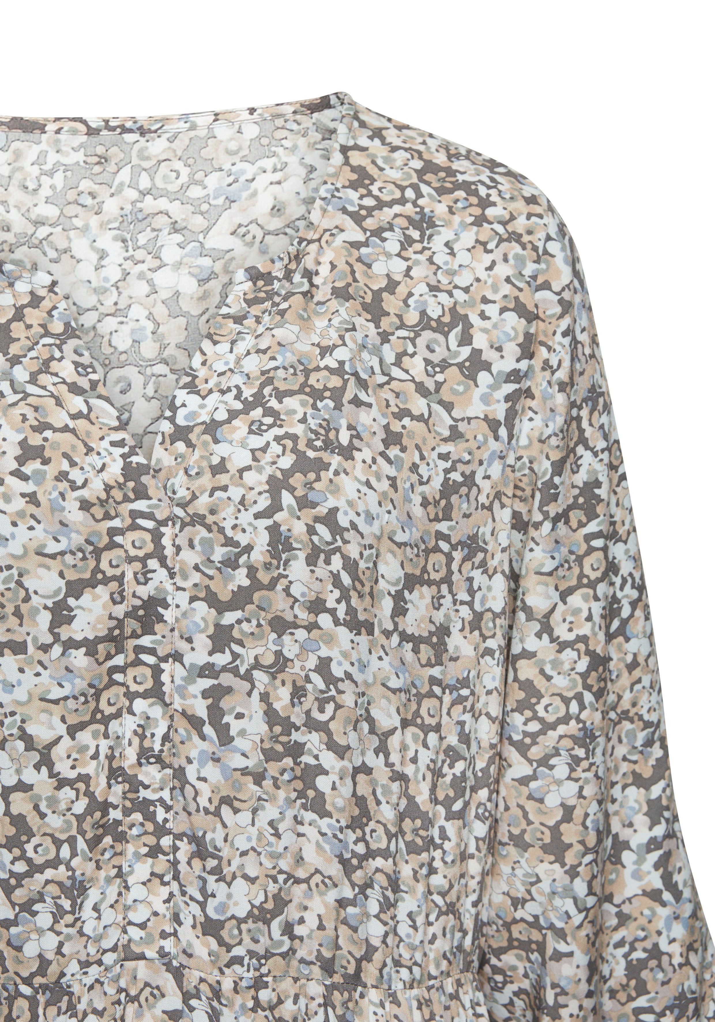 Vivance by Lascana Maxikleid mit Alloverprint, V-Ausschnitt, Webkleid, locker bequemer Look Langärmliges Druckkleid aus Webware, Sommerkleid, lockeres Kaftankle – Bild 5 von 5