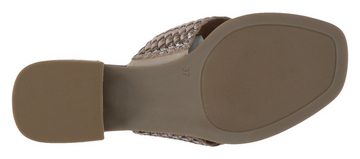 Caprice Pantolette in Metallic-Optik