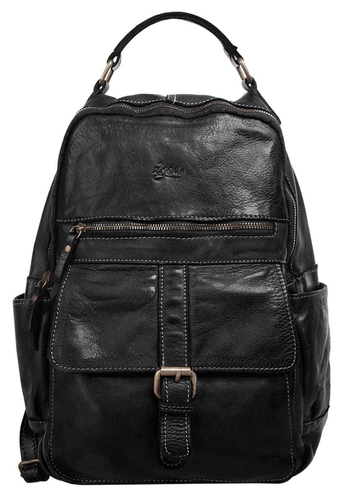 X-Zone Laptoprucksack, echt Leder, Made in günstig online kaufen