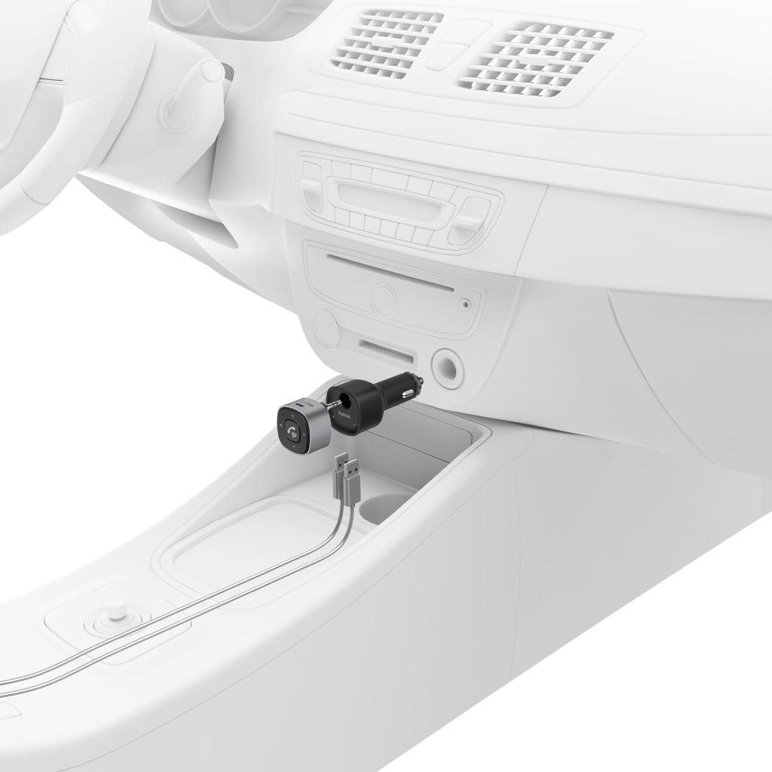 Hama Bluetooth®-Receiver für Kfz, 3,5-mm-Stecker u. Ladegerät Bluetooth-Adapter