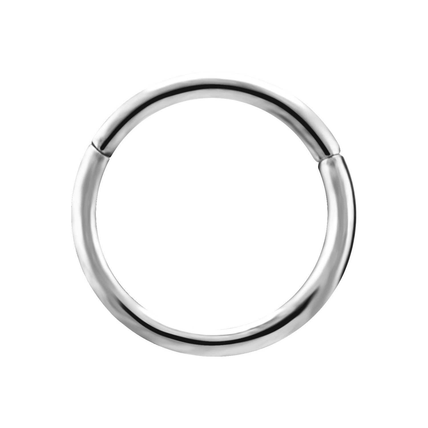 Piercing Charnier/Conch 316L Ring Gold Segmentring Hinged 1,2mm, Ohrring Stärke Durchmesser, Clicker Edelstahl Nasenpiercing 8mm Karisma Karisma