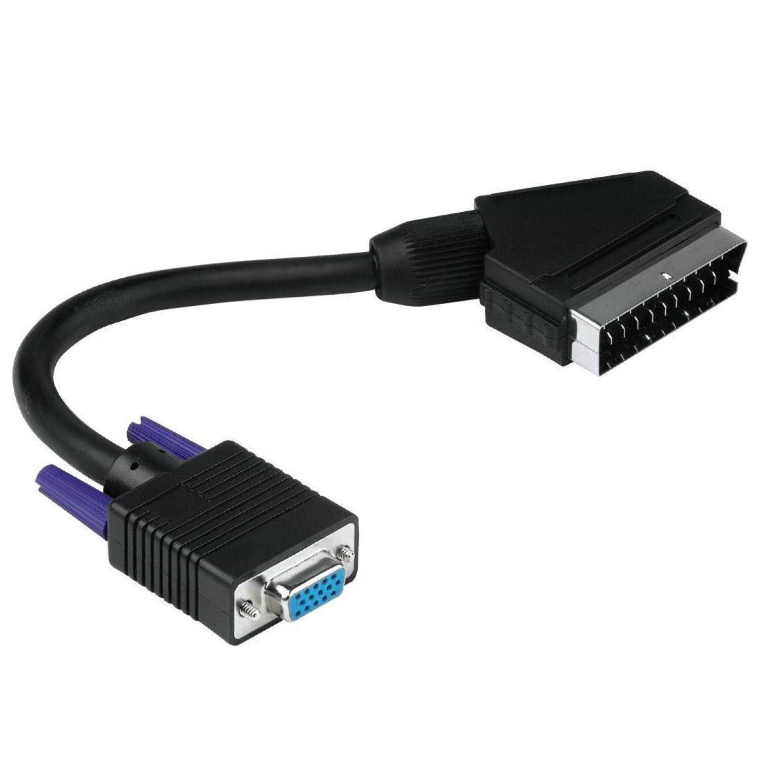 Adapter VGA-Kupplung 15-pol auf Scart-Stecker Video-Adapter