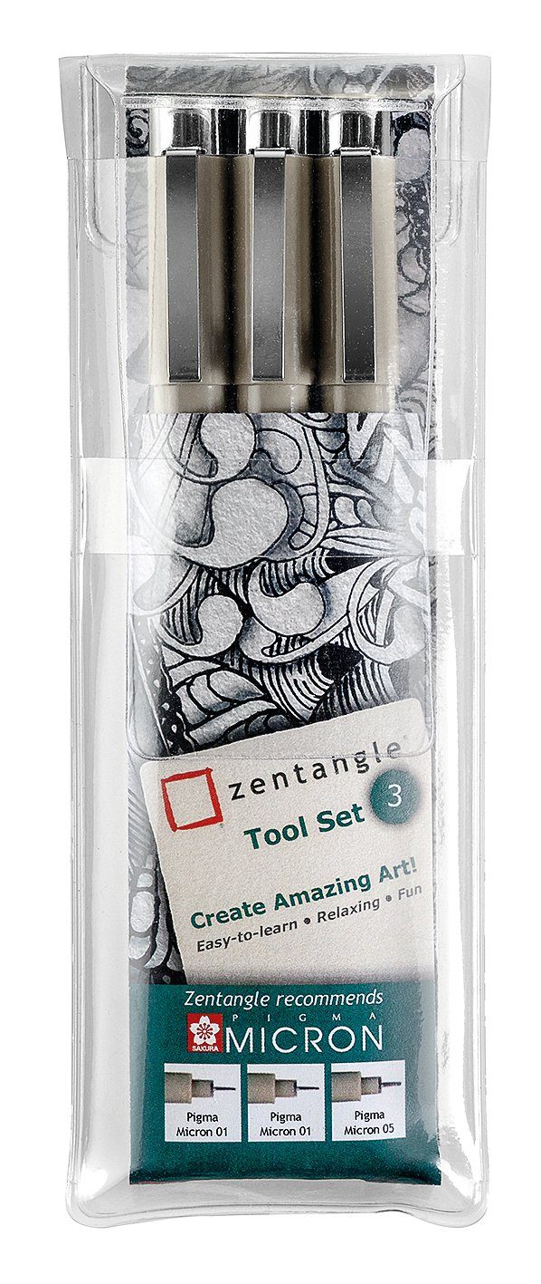 Sakura Fineliner Zentangle Tool, 3 Stück