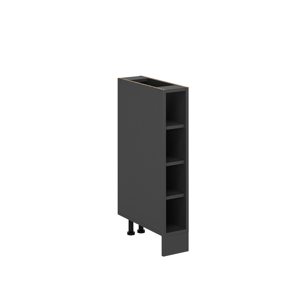 Vicco Küchenregal R-Line Offener Küchenschrank Anthrazit 15 cm ohne Arbeits günstig online kaufen