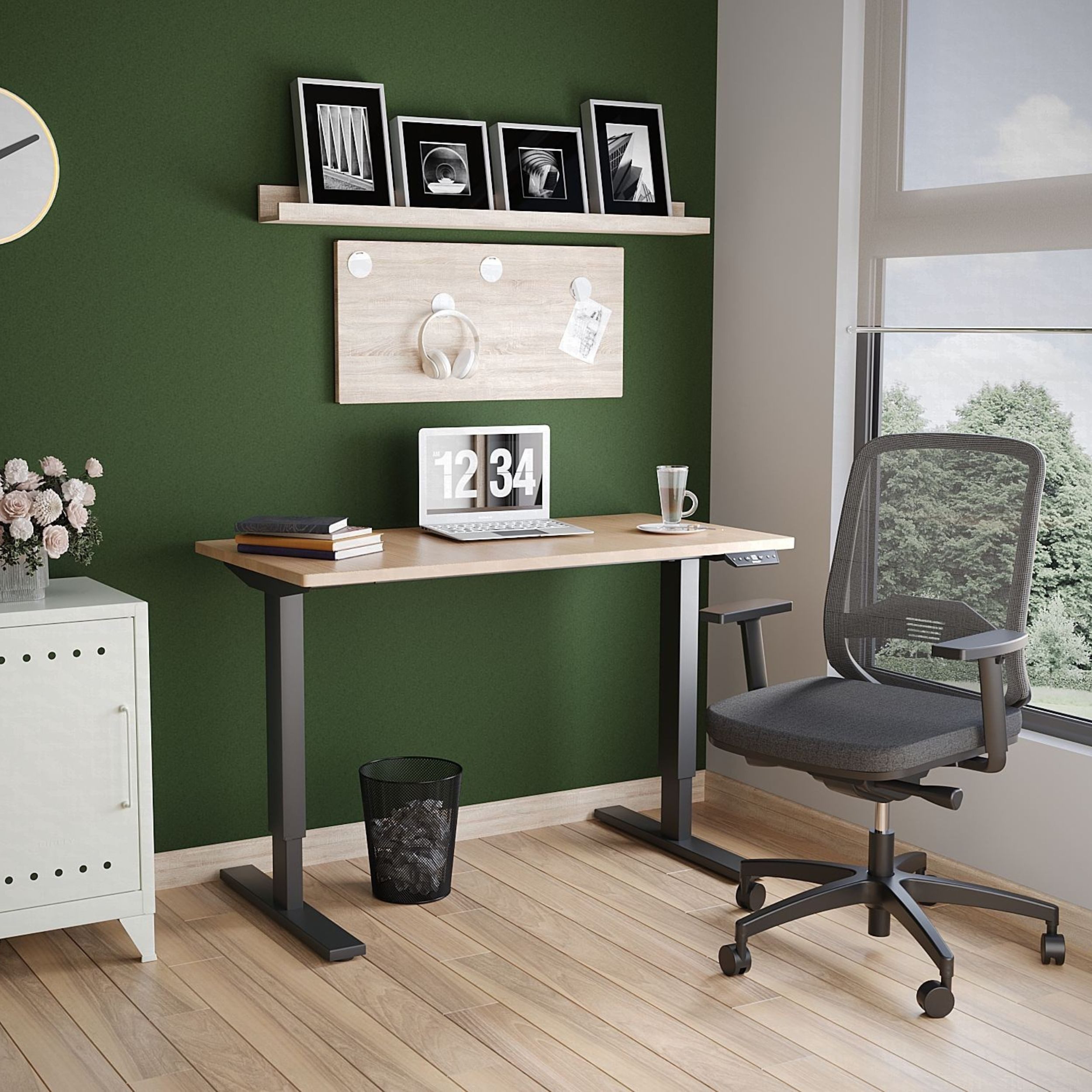 Bisley Schreibtisch E-StarterTech, in - Maße: H 74 x B 140 x T 60 cm