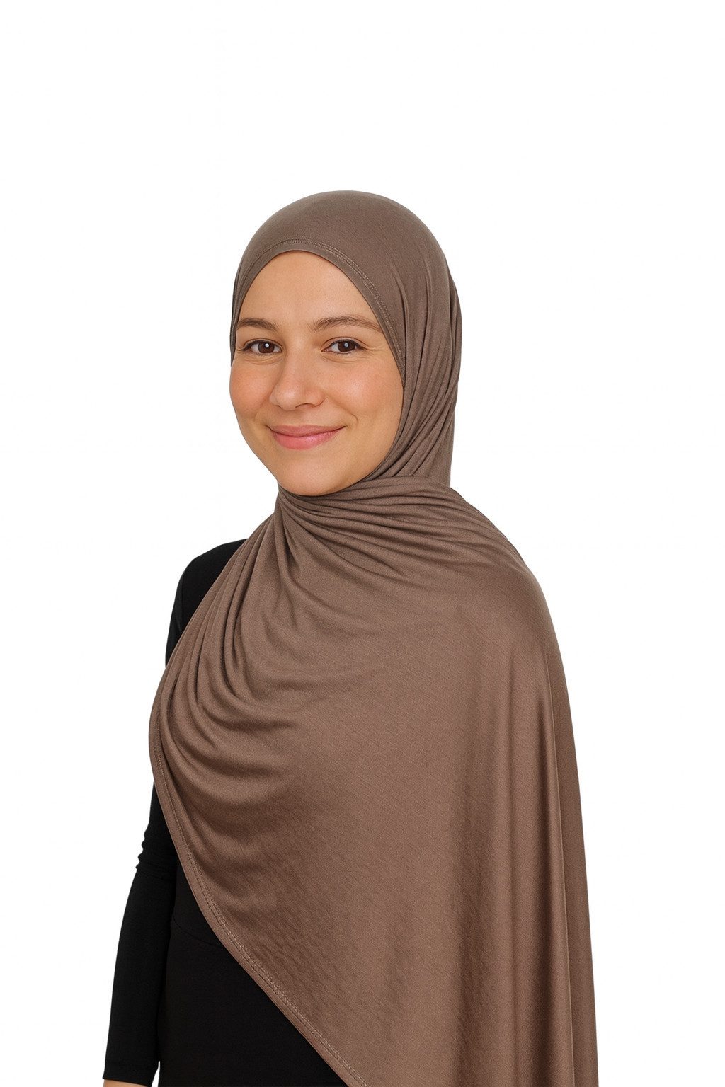 Aymasal Kopftuch Easy Jersey Хиджаб to-go Kopftuch Schal Mokka Extra lang 180x70