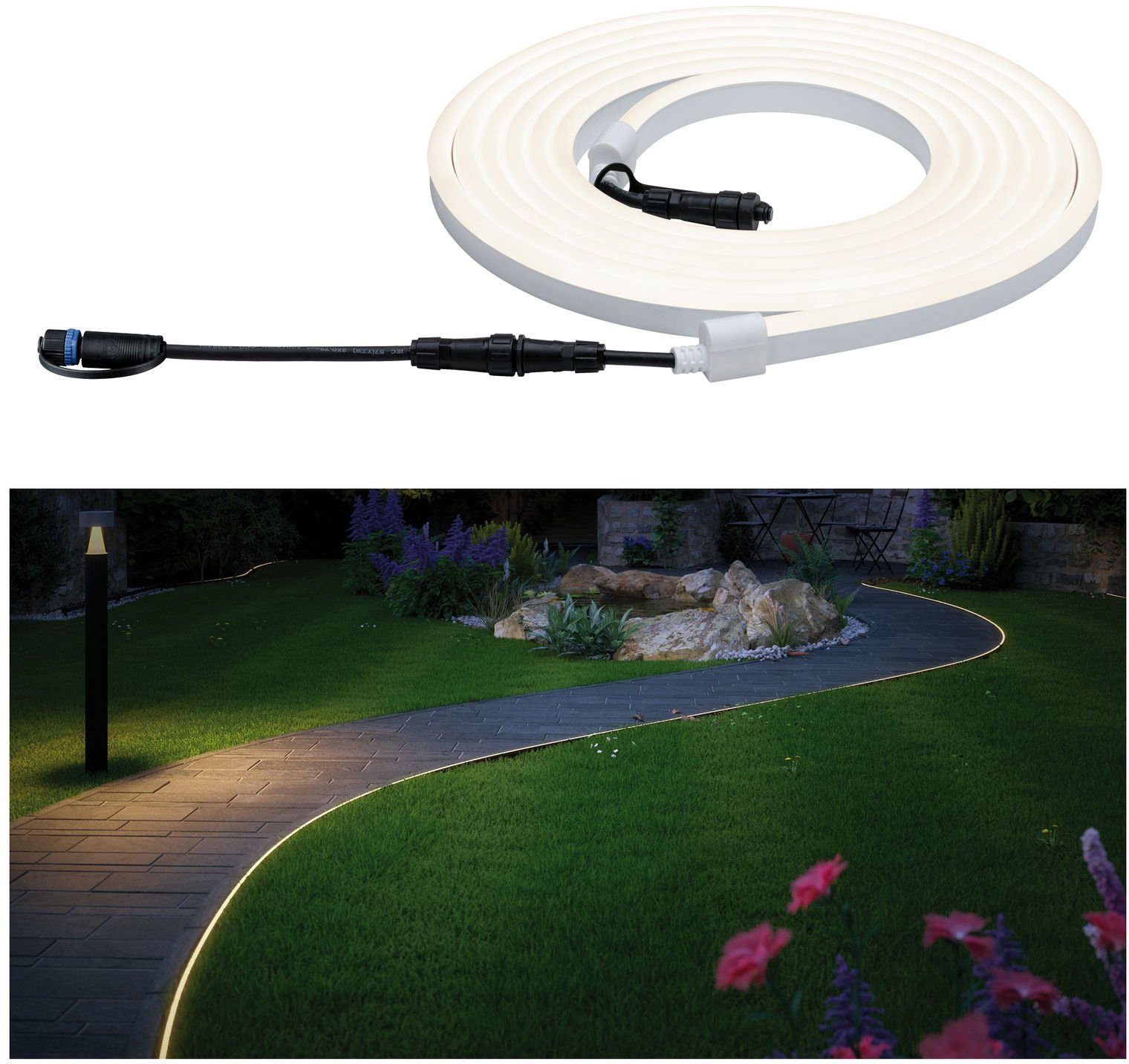Plug&Shine Outdoor LED-Streifen Paulmann Neon Stripe flexible