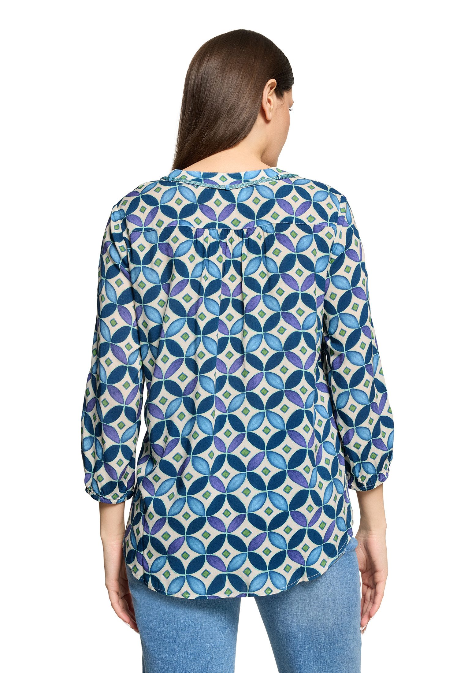 Cartoon Shirtbluse Damen mit Schnürung