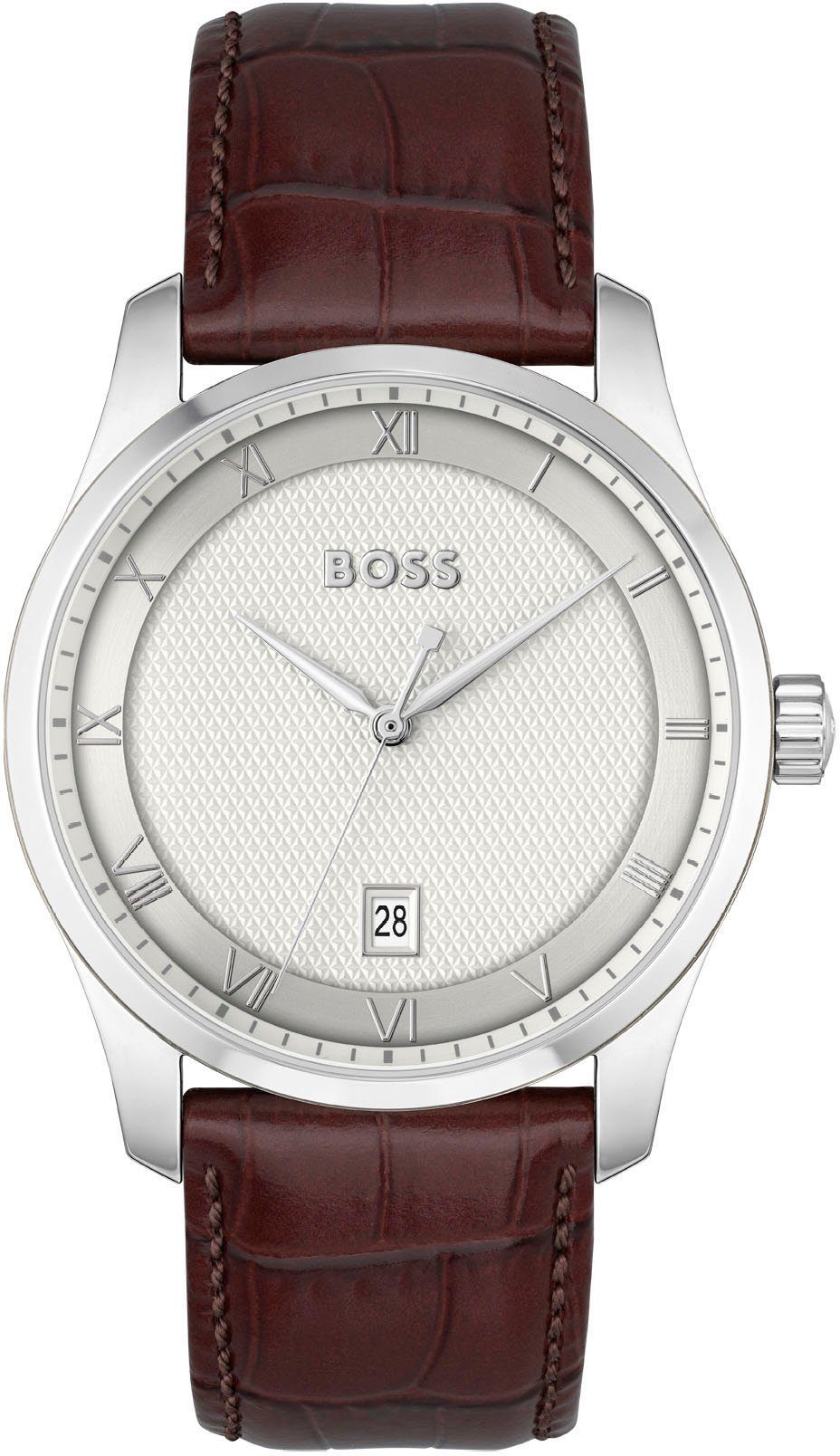 BOSS Quarzuhr PRINCIPLE 1514114, Herrenuhr, Armbanduhr, günstig online kaufen