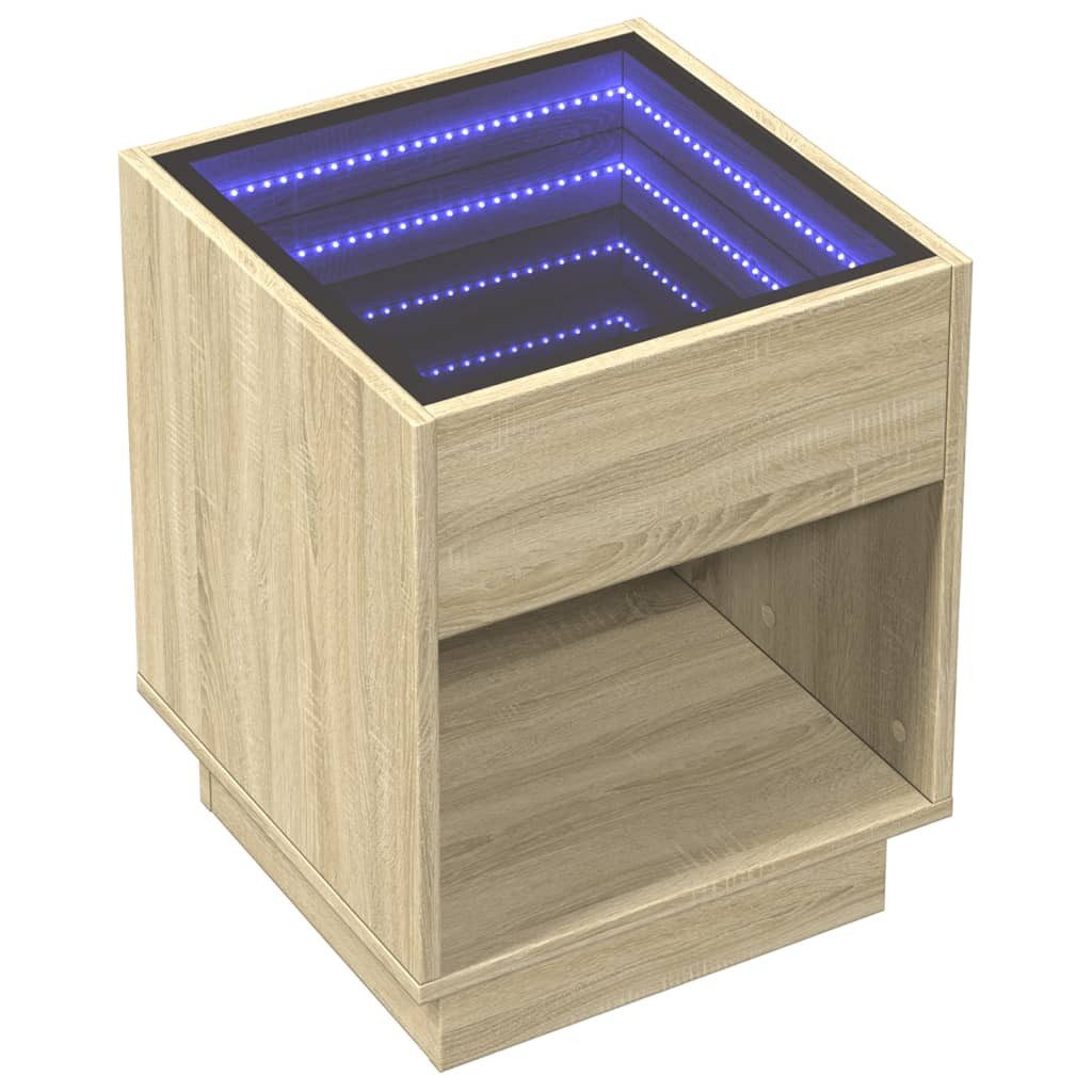 vidaXL Nachttisch Nachttisch mit Infinity-LED Sonoma-Eiche günstig online kaufen